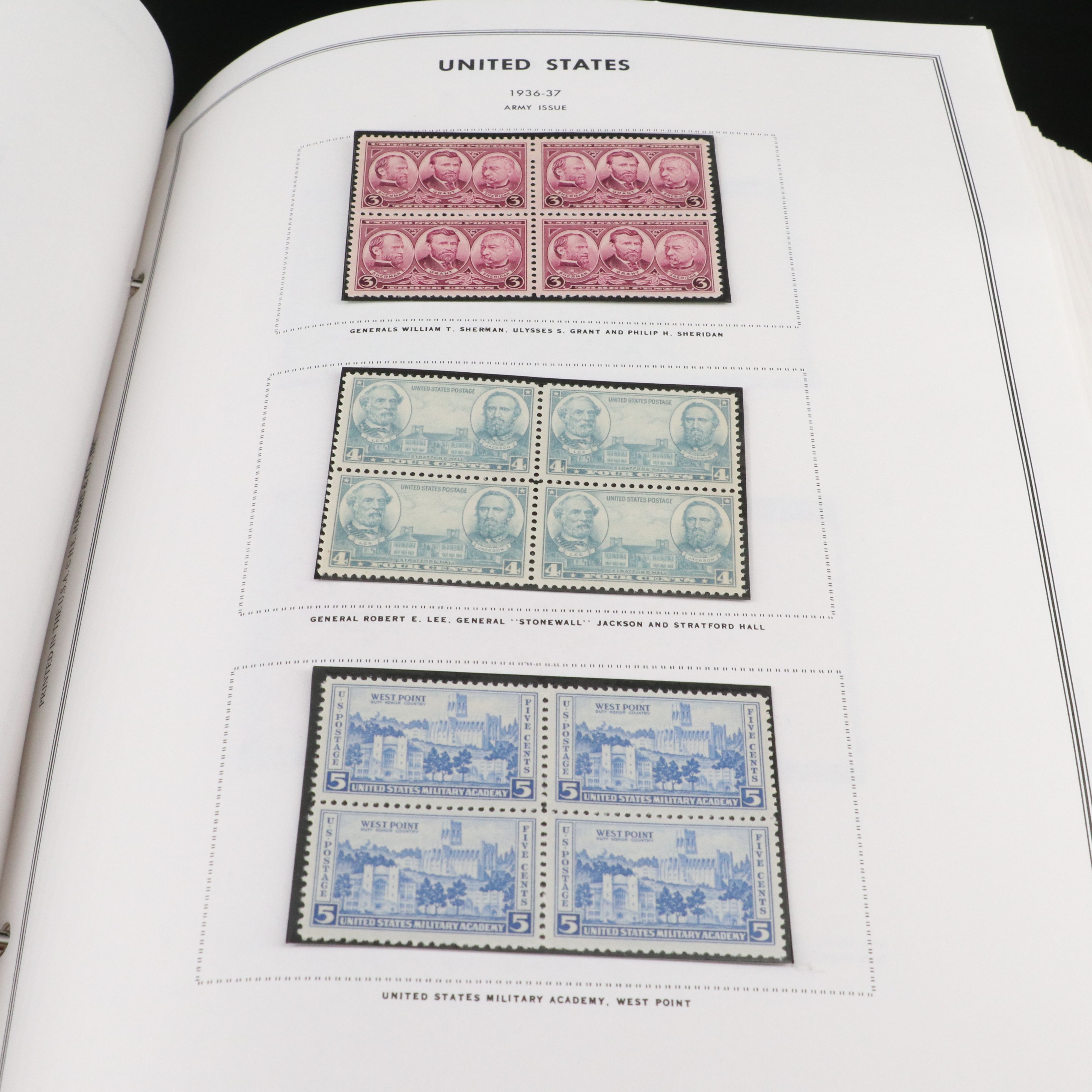 Two Large Harris Albums with United States Plate Blocks