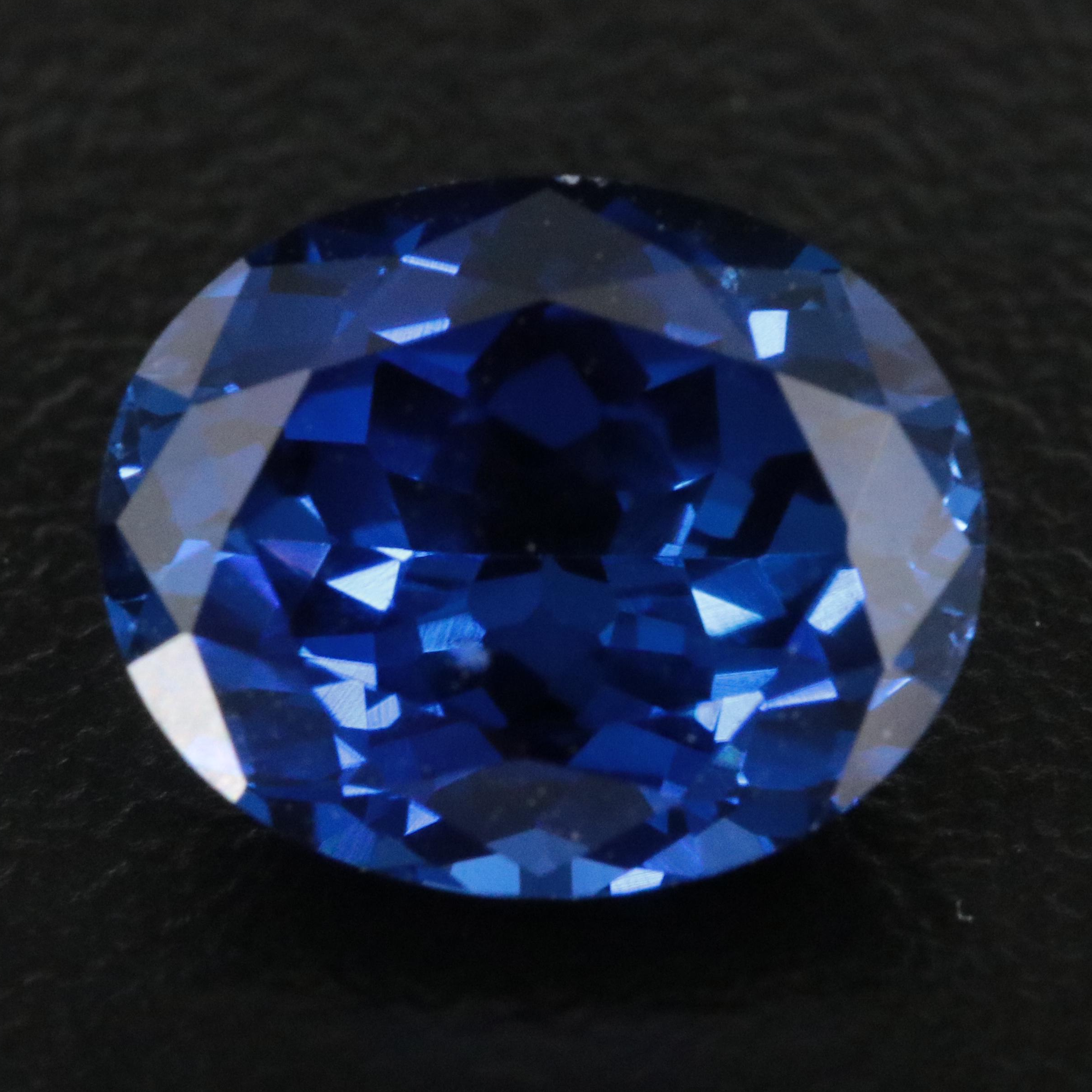 Loose 4.58 CT Lab Grown Sapphire