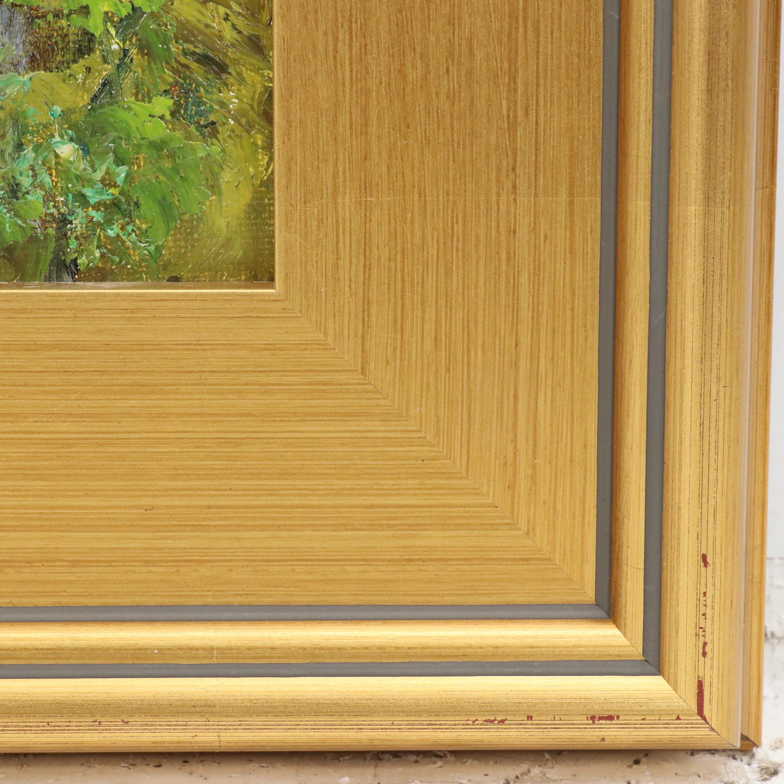 Garncarek Aleksander Pond Landscape Oil Painting, 2025