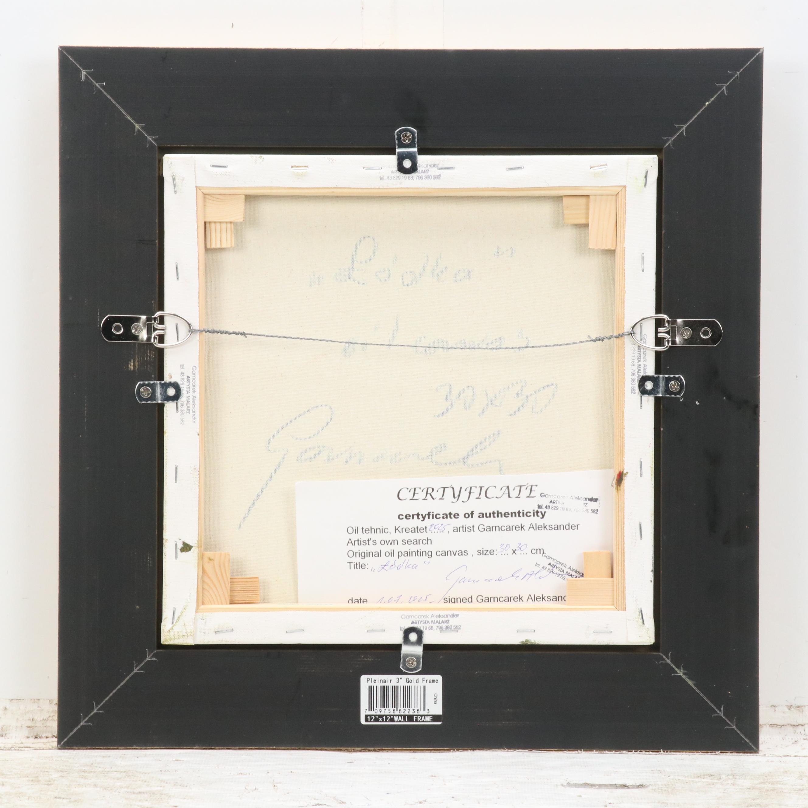 Garncarek Aleksander Pond Landscape Oil Painting, 2025