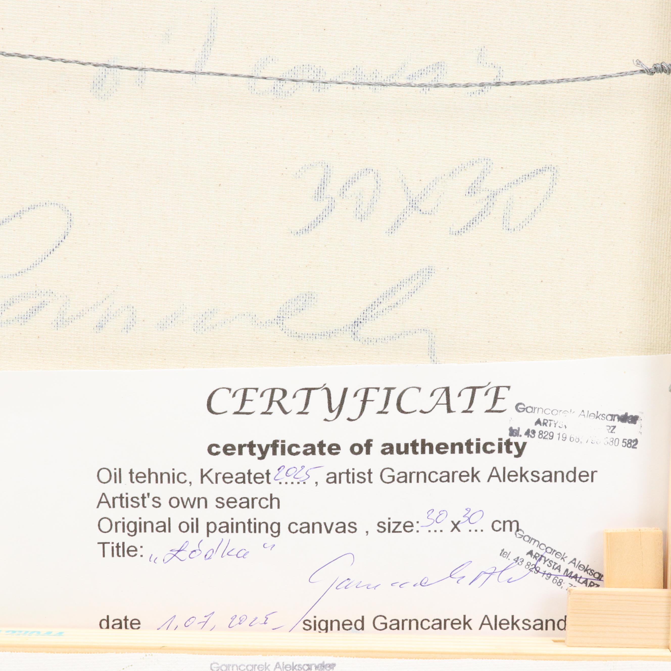 Garncarek Aleksander Pond Landscape Oil Painting, 2025