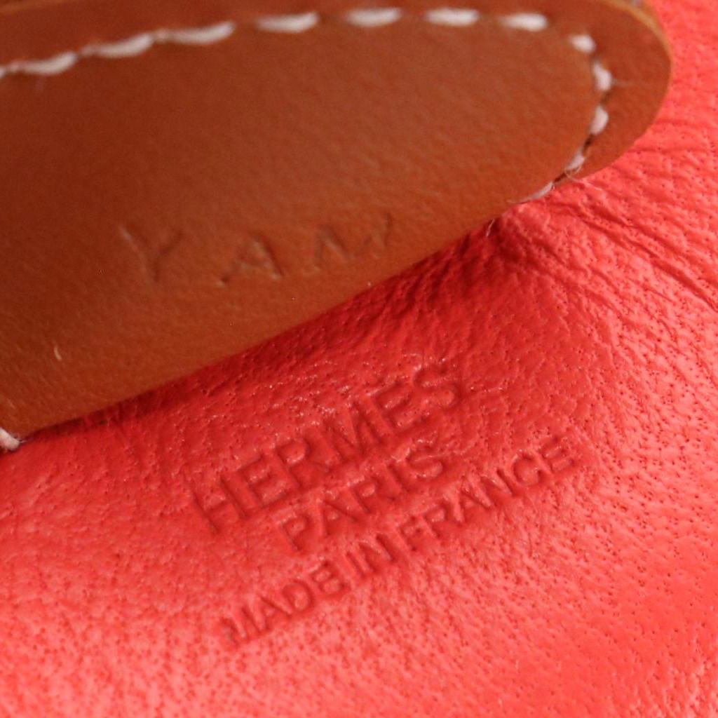 Hermès Rodeo PM Bag Charm in Tricolor Milo Lambskin Leather