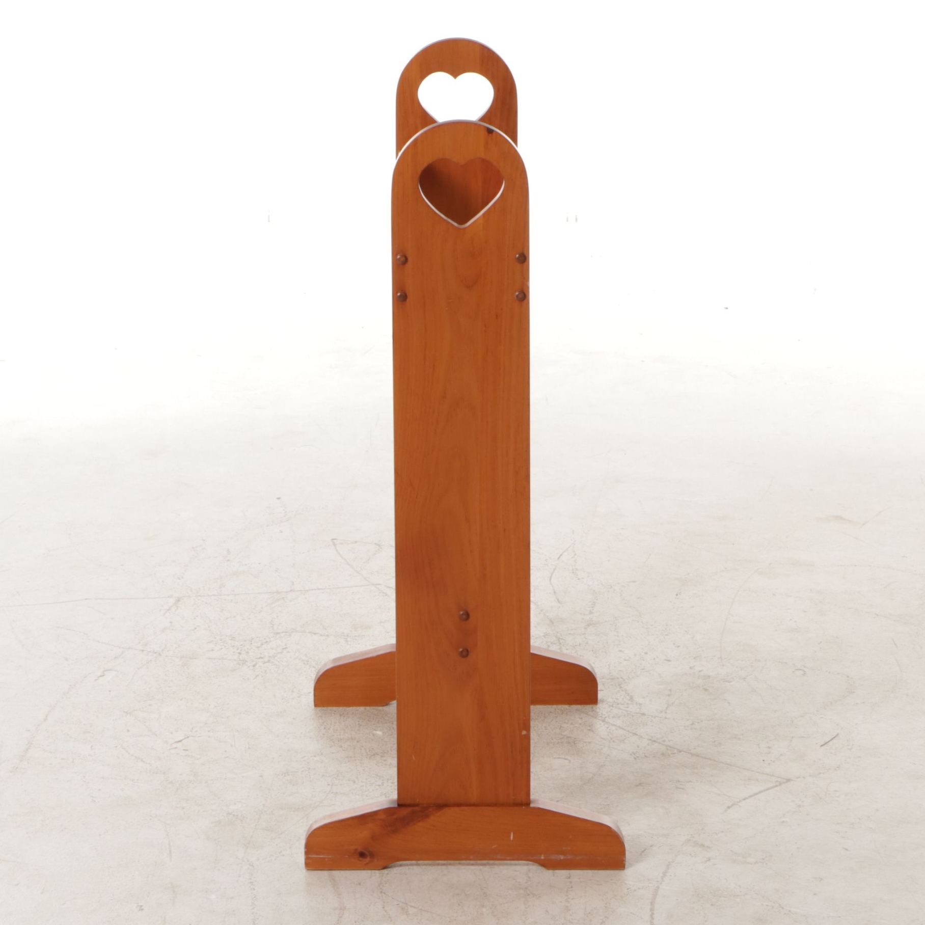 Progressive Furniture Pine Nightstand with a Quilt Stand