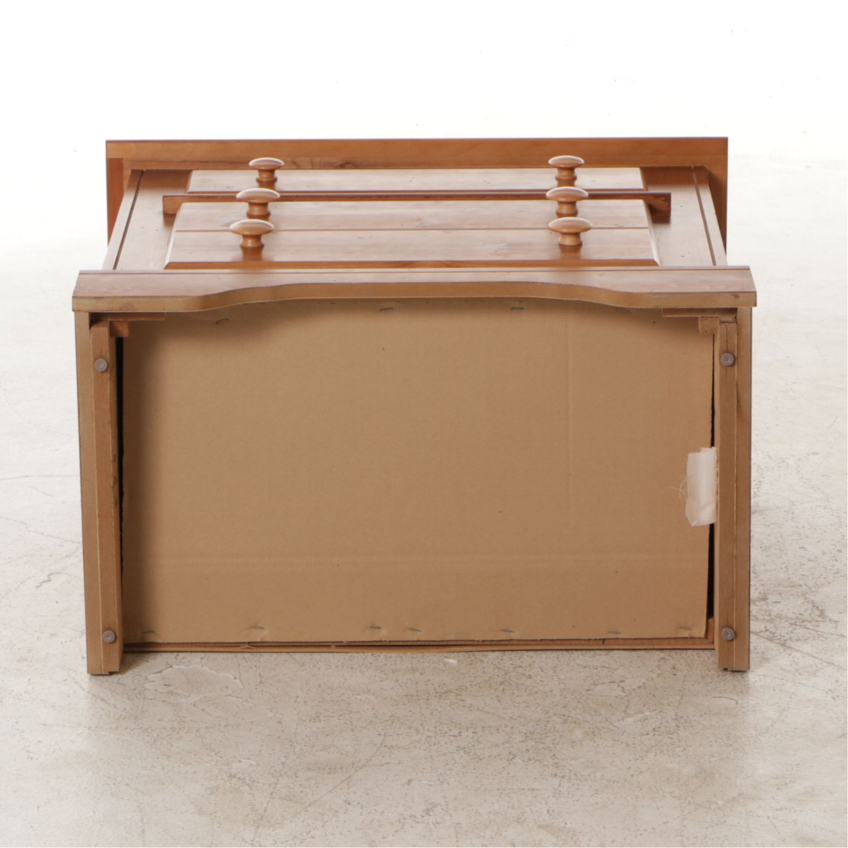 Progressive Furniture Pine Nightstand with a Quilt Stand