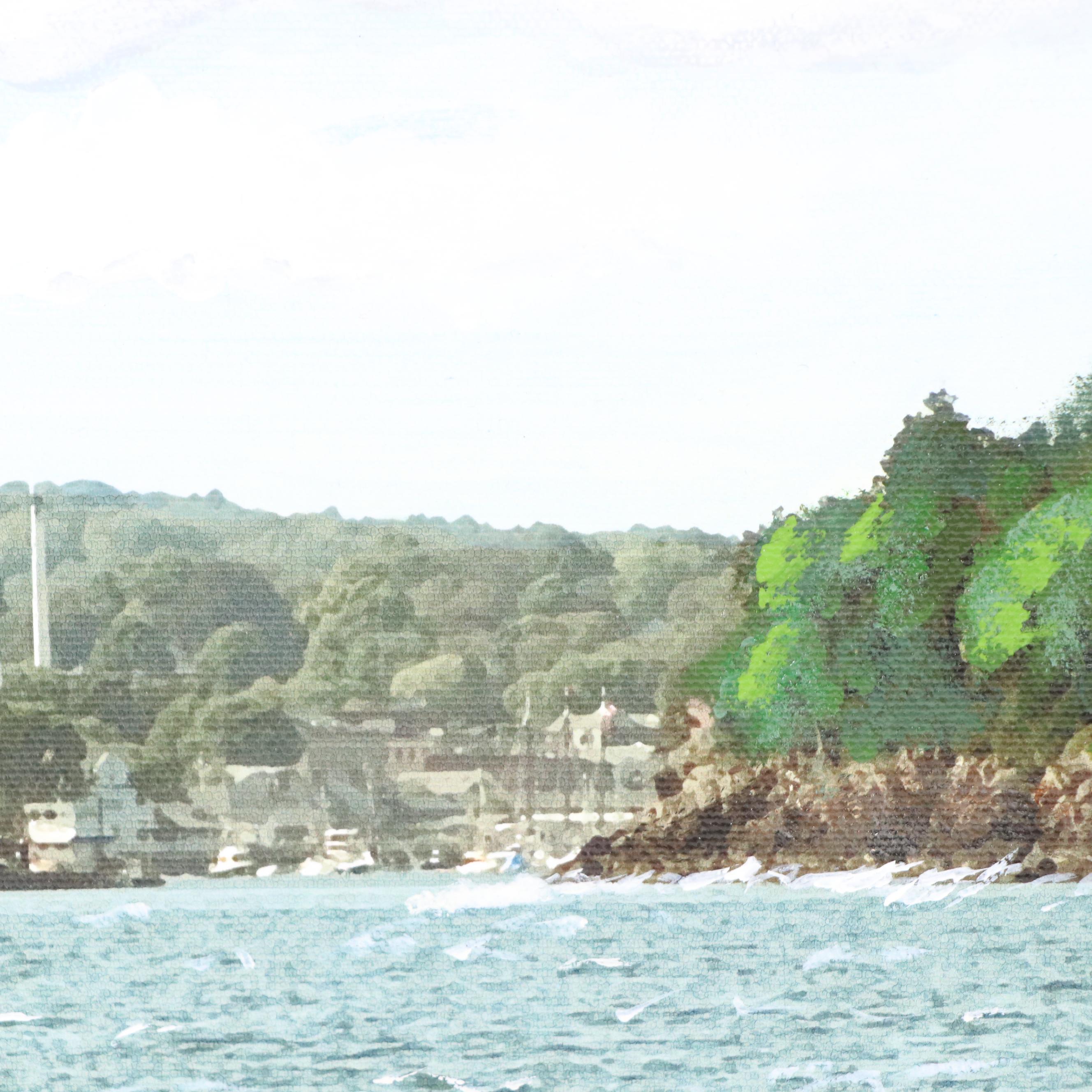 Mixed Media Painting "Curtis Island, Camden, Maine," 2013