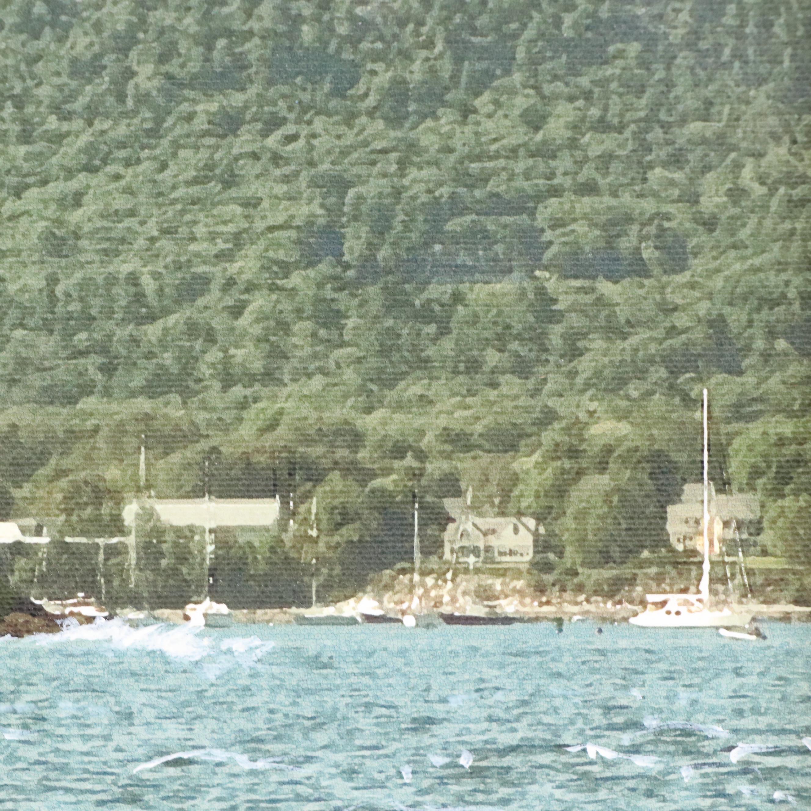 Mixed Media Painting "Curtis Island, Camden, Maine," 2013