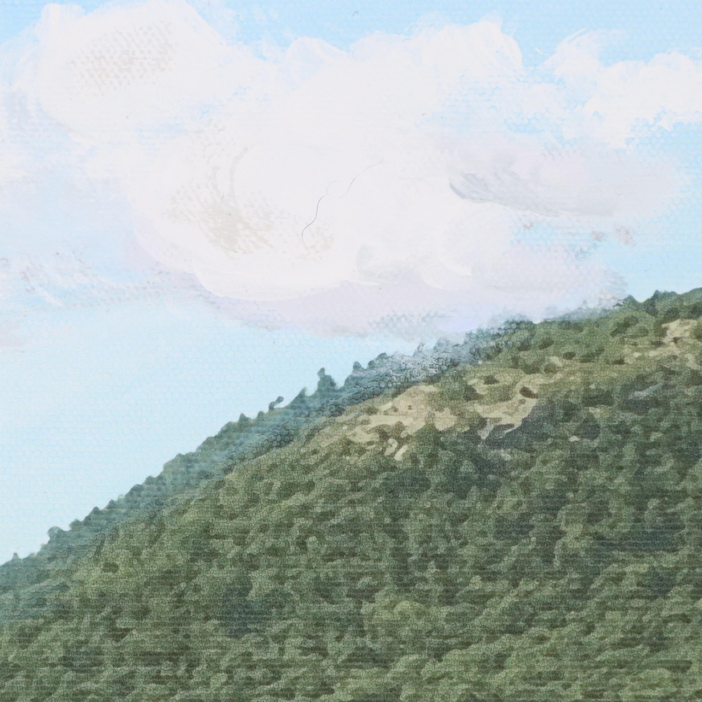 Mixed Media Painting "Curtis Island, Camden, Maine," 2013