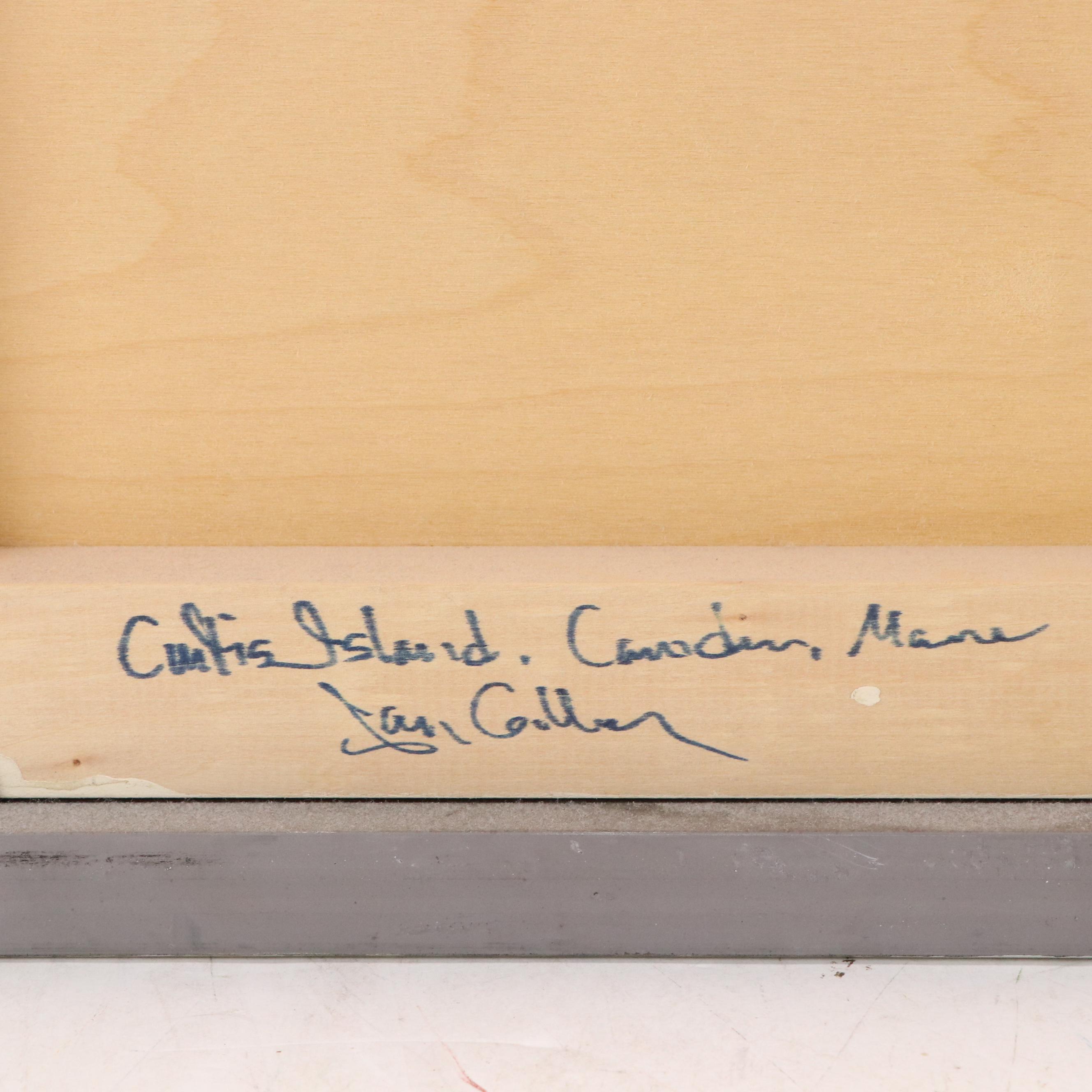 Mixed Media Painting "Curtis Island, Camden, Maine," 2013