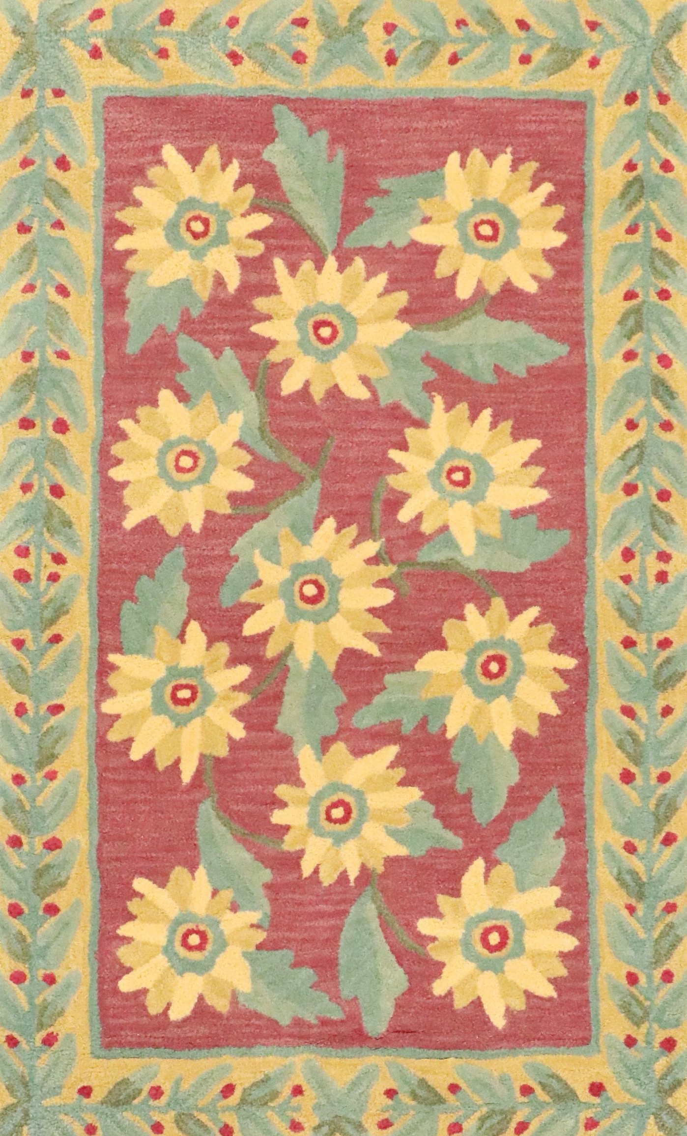 3'1 x 4'11 Hand-Tufted Floral Accent  Rug