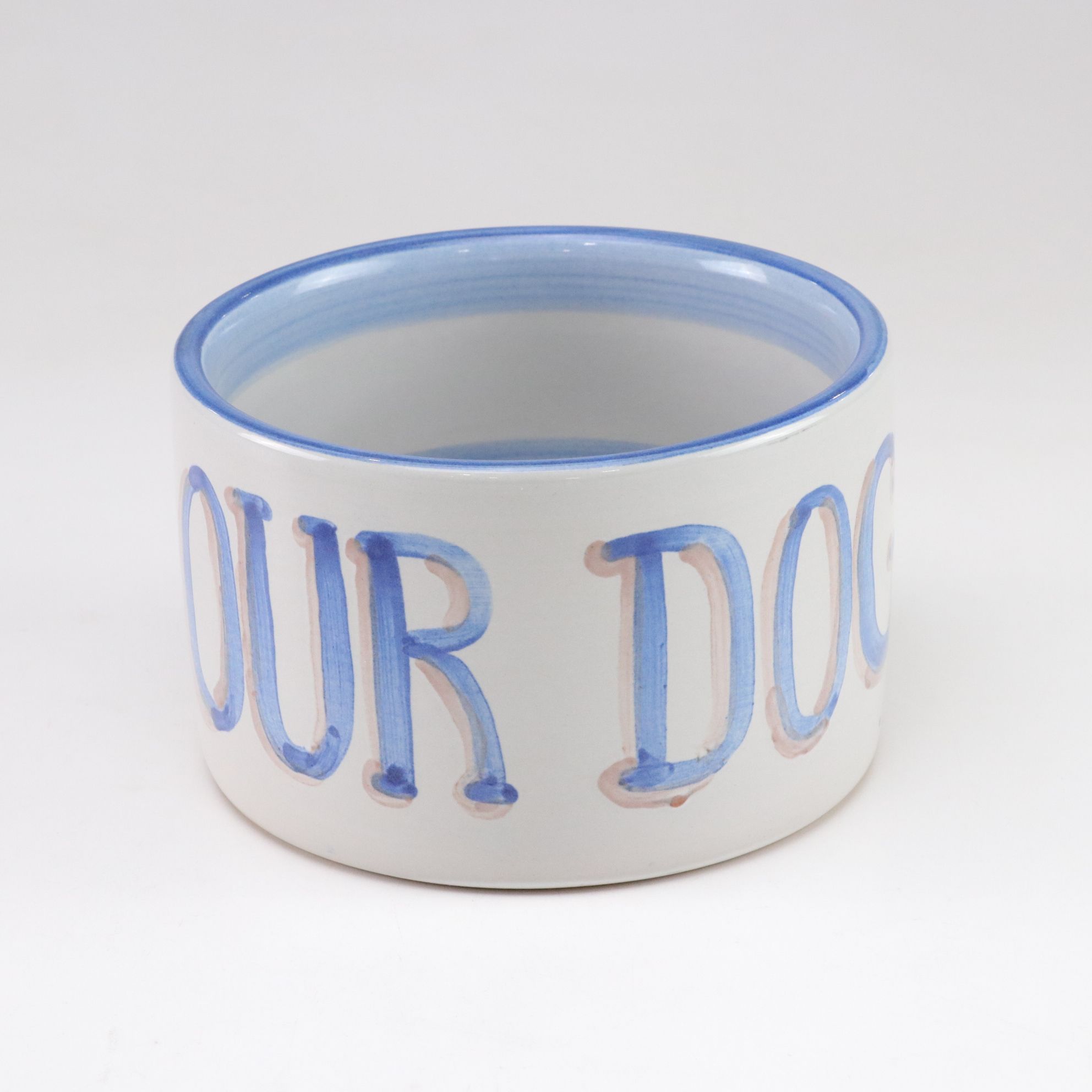 Two M.A.Hadley Pottery Dog Bowls