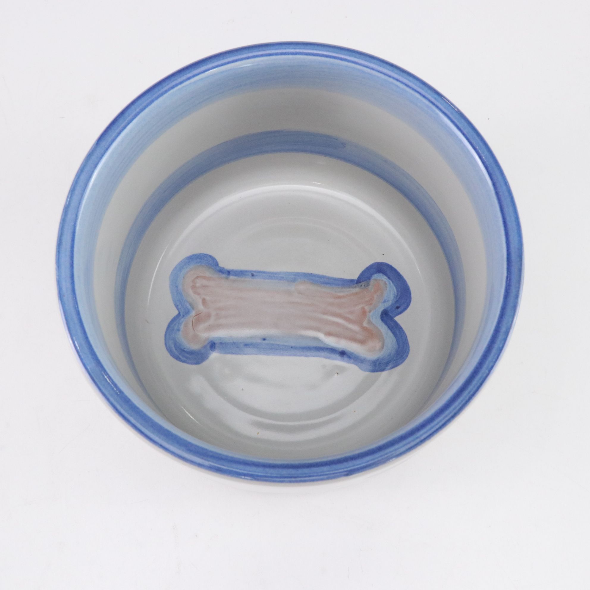 Two M.A.Hadley Pottery Dog Bowls