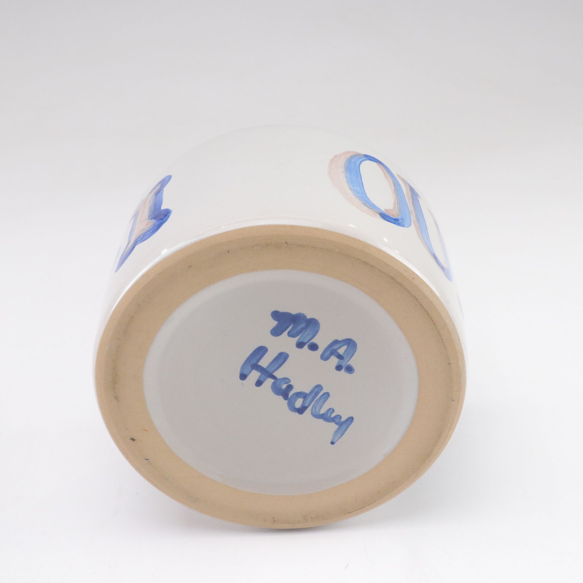 Two M.A.Hadley Pottery Dog Bowls