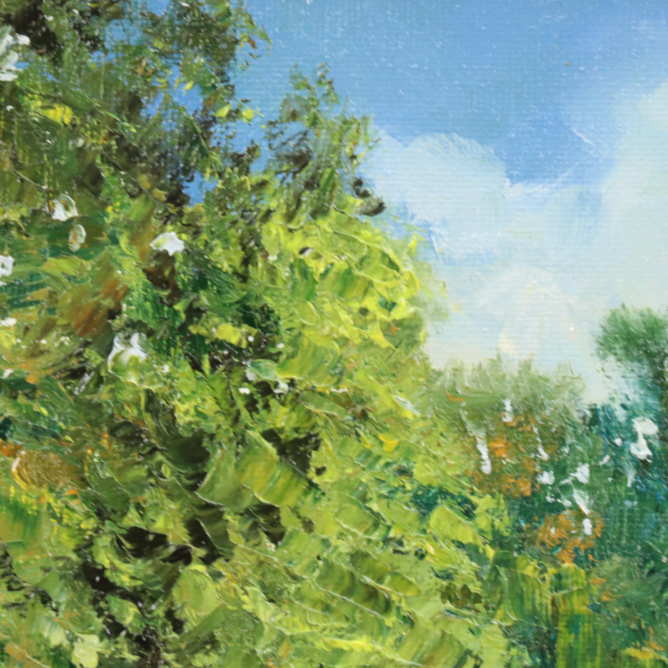 Garncarek Aleksander Pond Landscape Oil Painting, 2025