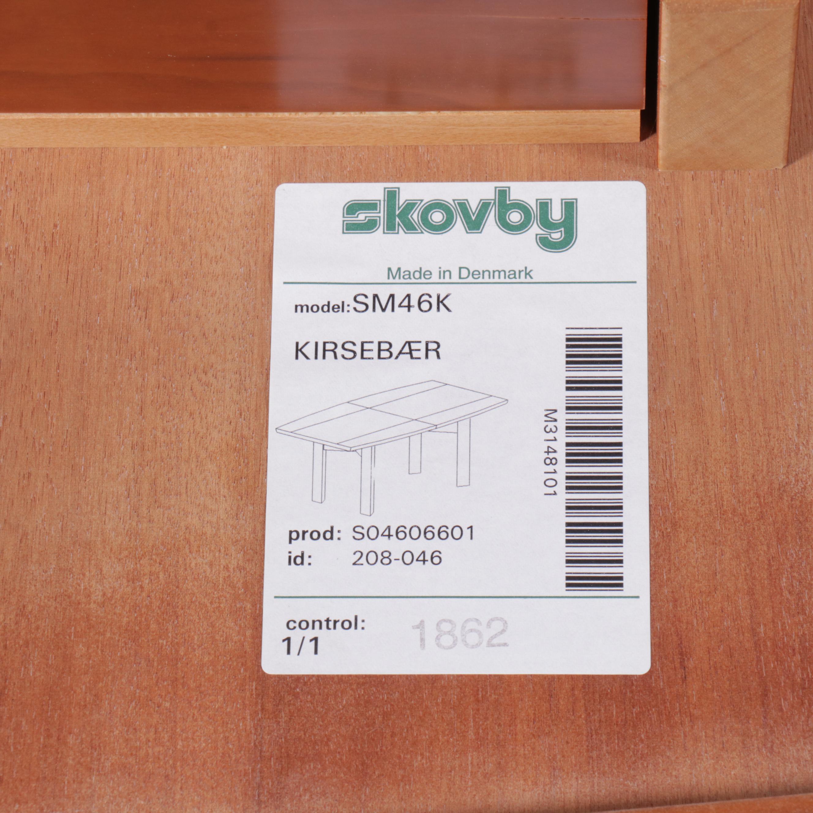 Modernist Dining Set: Skovby Danish Table with Eight Sibau Beech Chairs