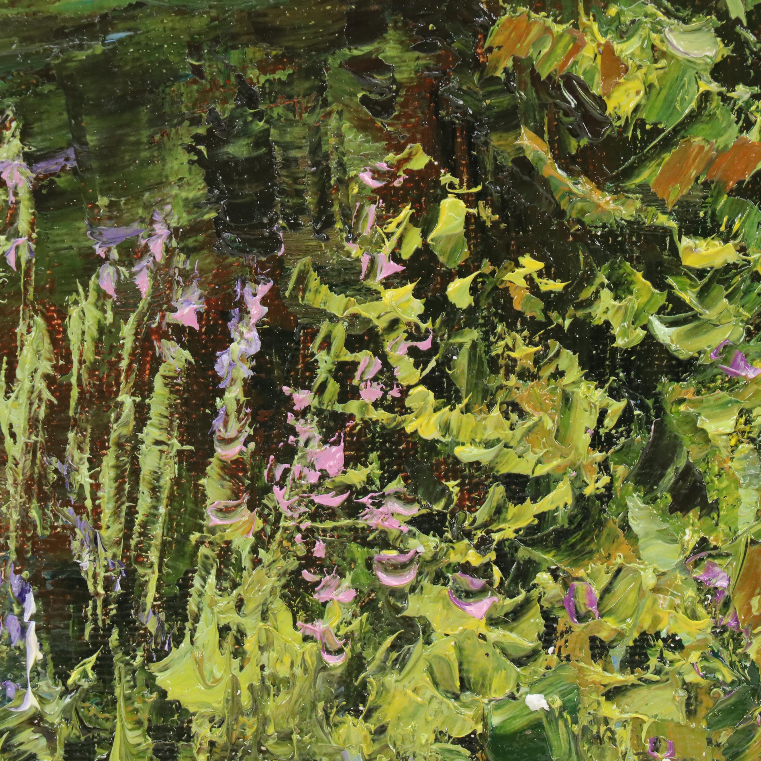 Garncarek Aleksander Pond Landscape Oil Painting, 2025