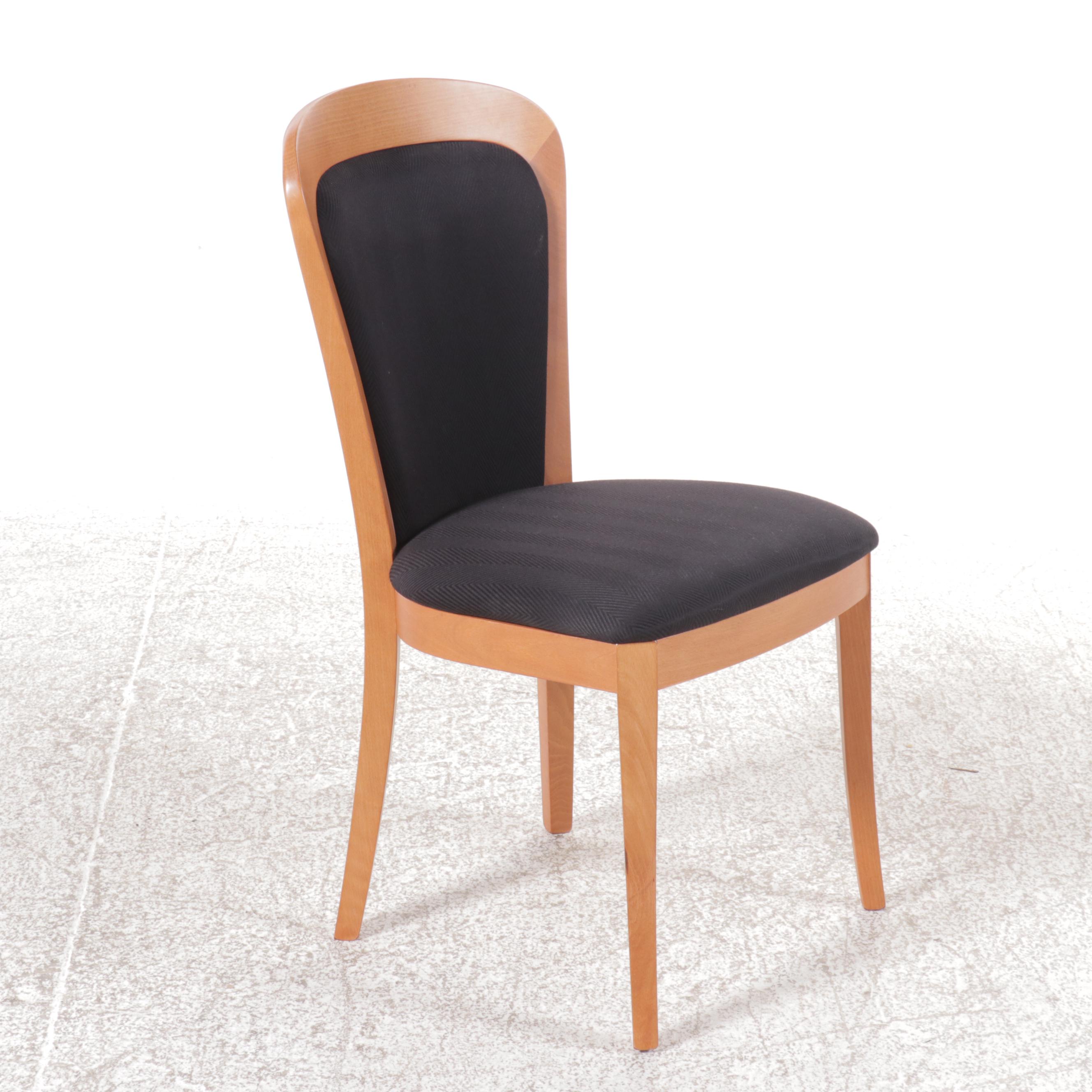 Modernist Dining Set: Skovby Danish Table with Eight Sibau Beech Chairs