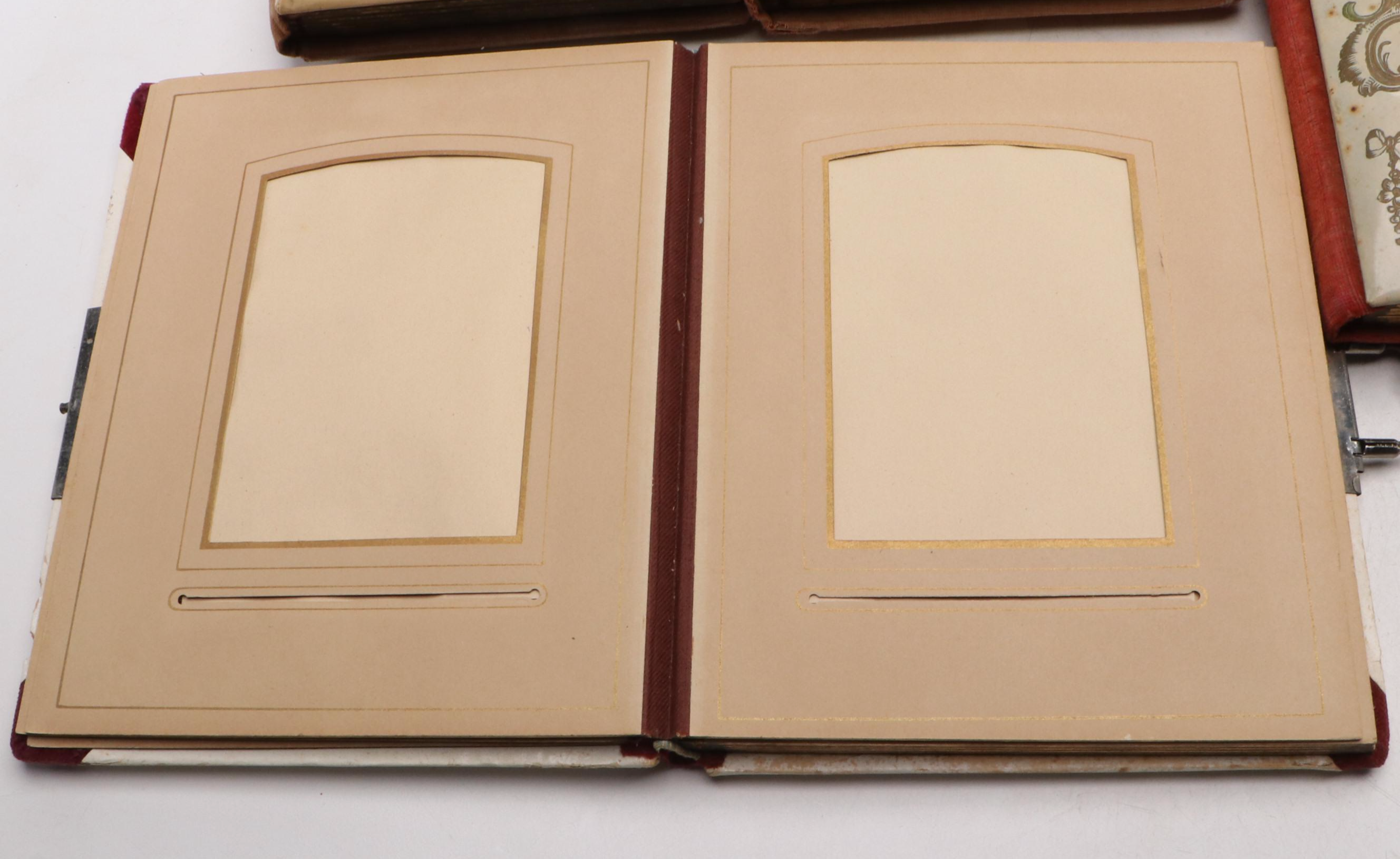 Victorian Celluloid and Velvet Photo Albums, Late 19th Century