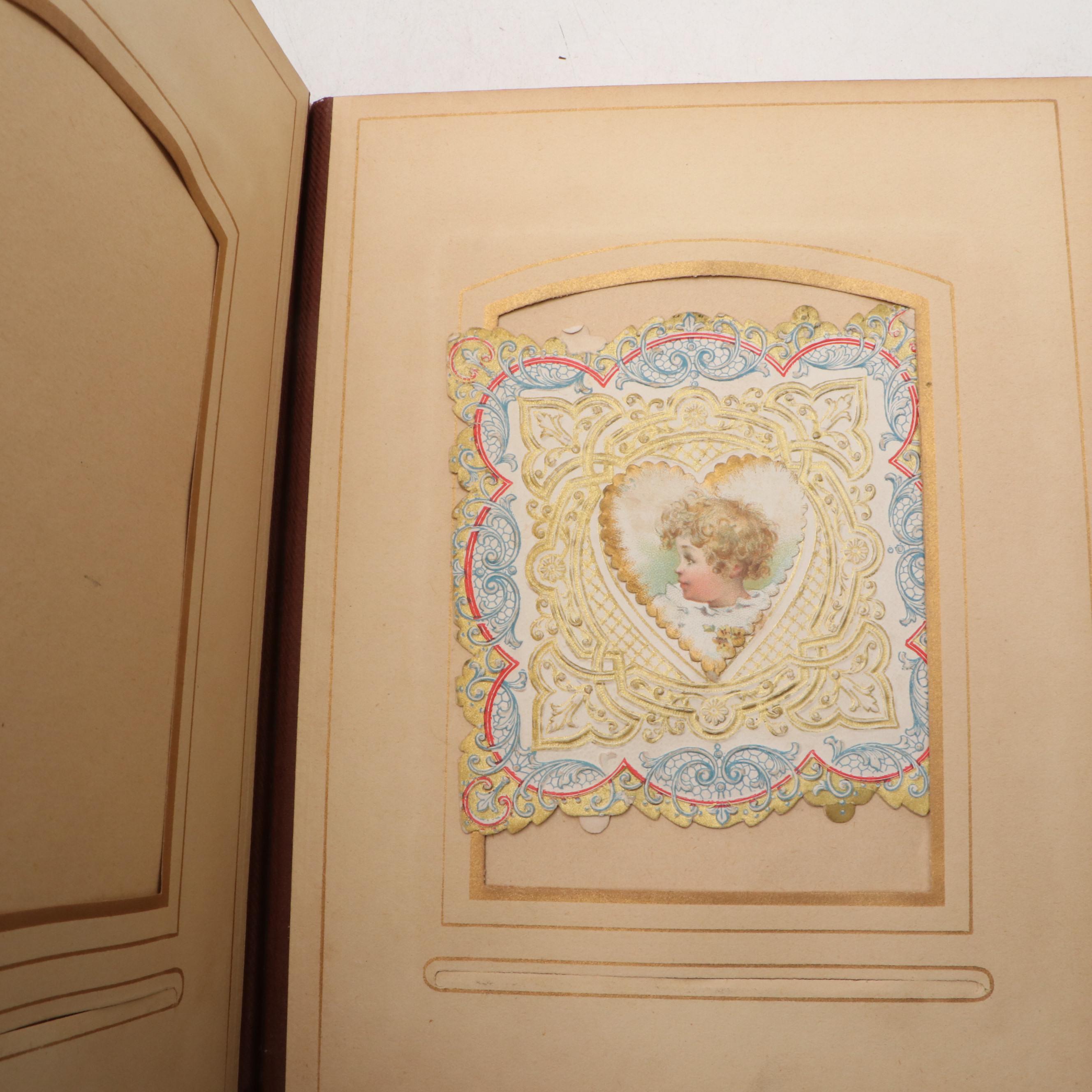 Victorian Celluloid and Velvet Photo Albums, Late 19th Century