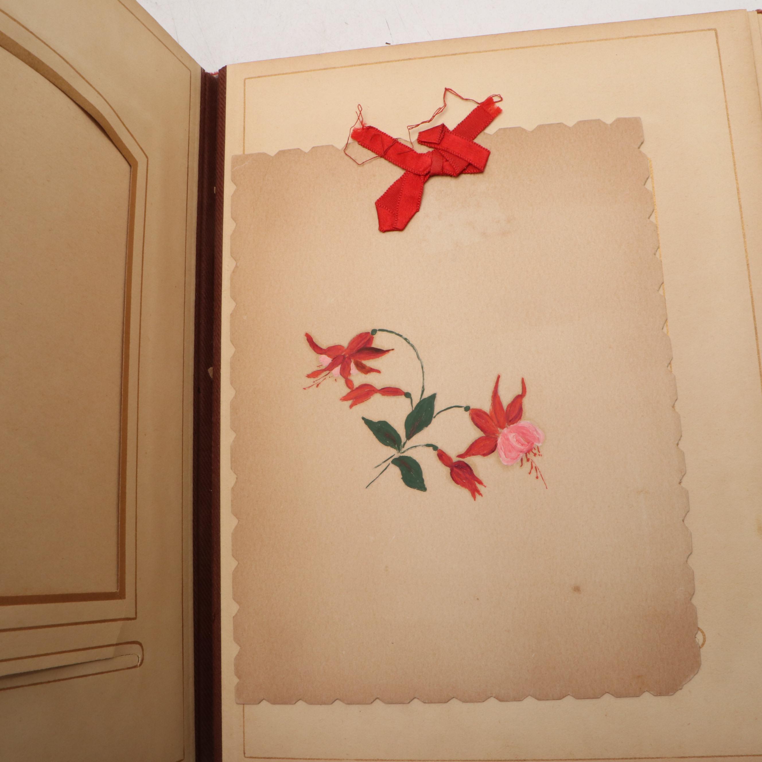 Victorian Celluloid and Velvet Photo Albums, Late 19th Century