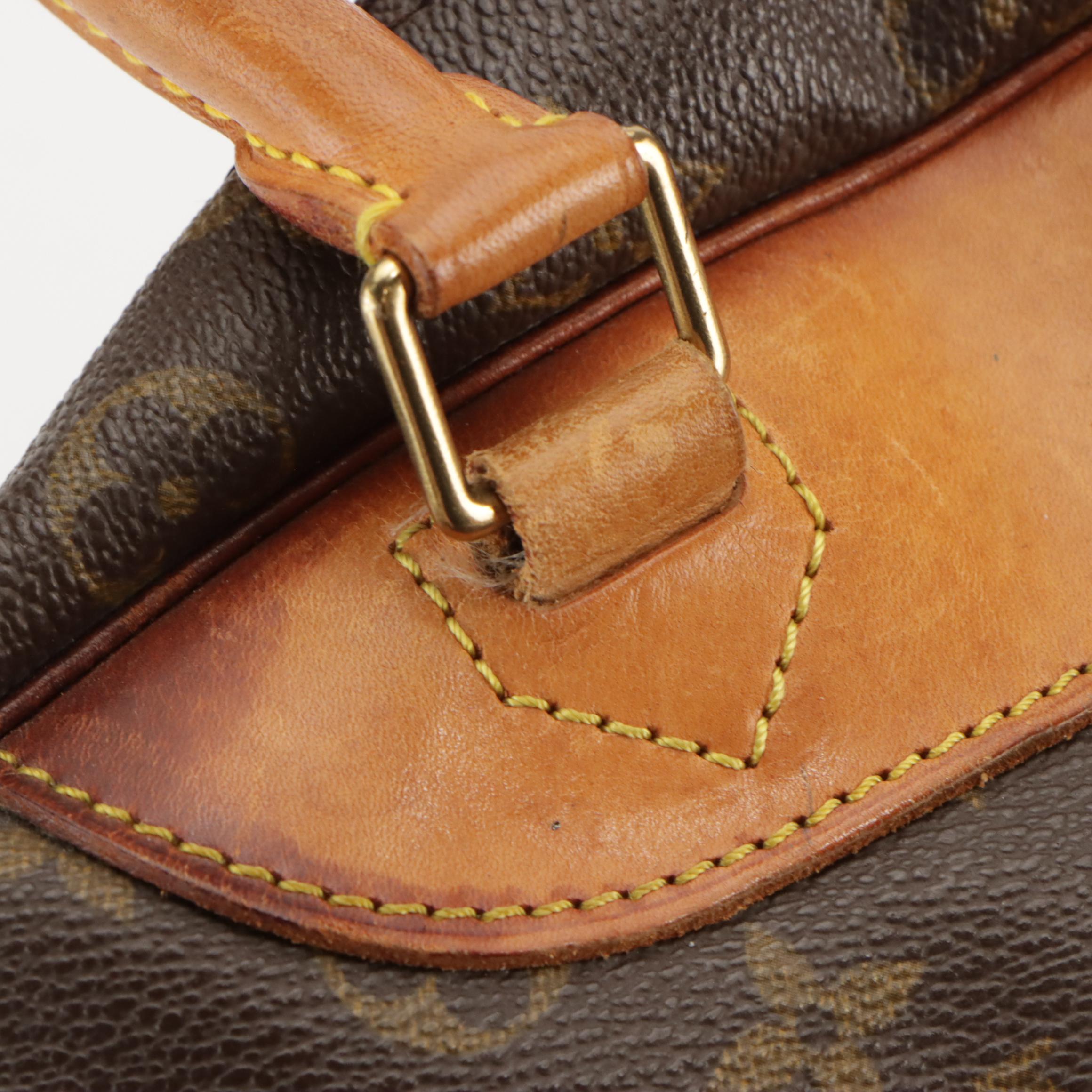 Louis Vuitton Deauville Handbag in Monogram Canvas and Vachetta Leather