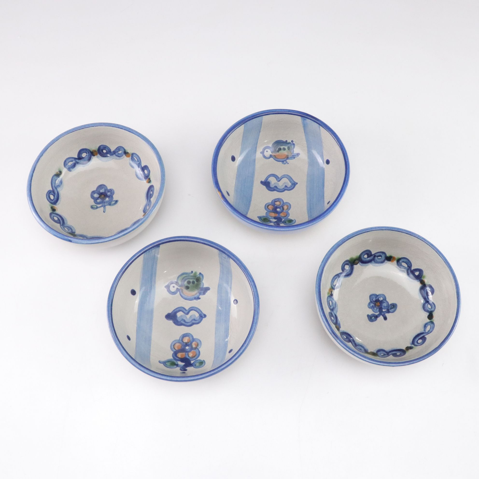 Hand-Painted Earthenware Dishes by M.A. Hadley & Louisville Pottery