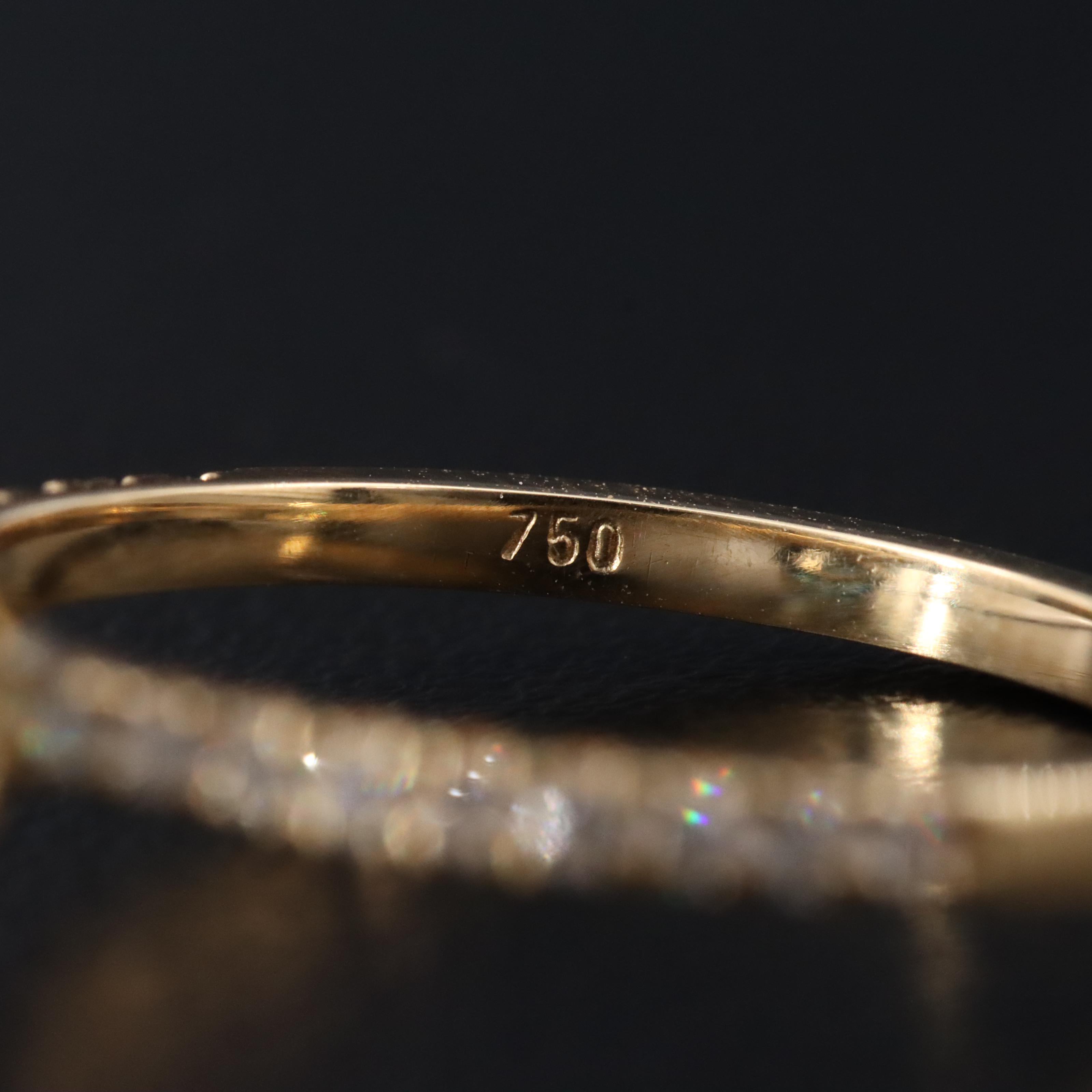 18K 3.29 CTW Lab Grown Diamond Ring with IGI Report and Fancy Blue Center