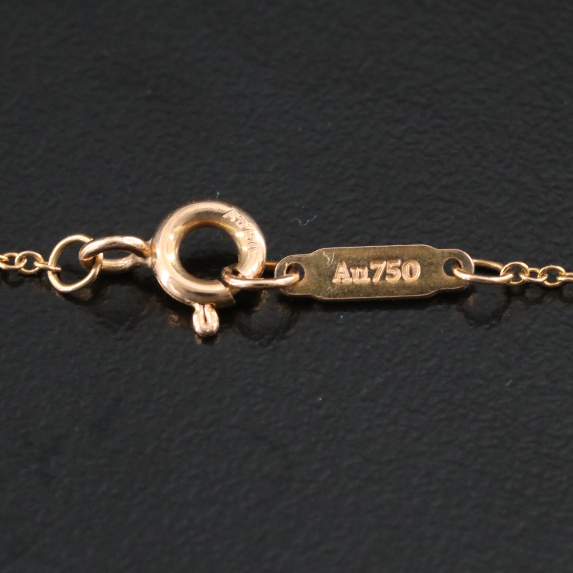 Tiffany & Co. 18K Rose Gold and Diamond Atlas Pierced Circle Pendant Necklace