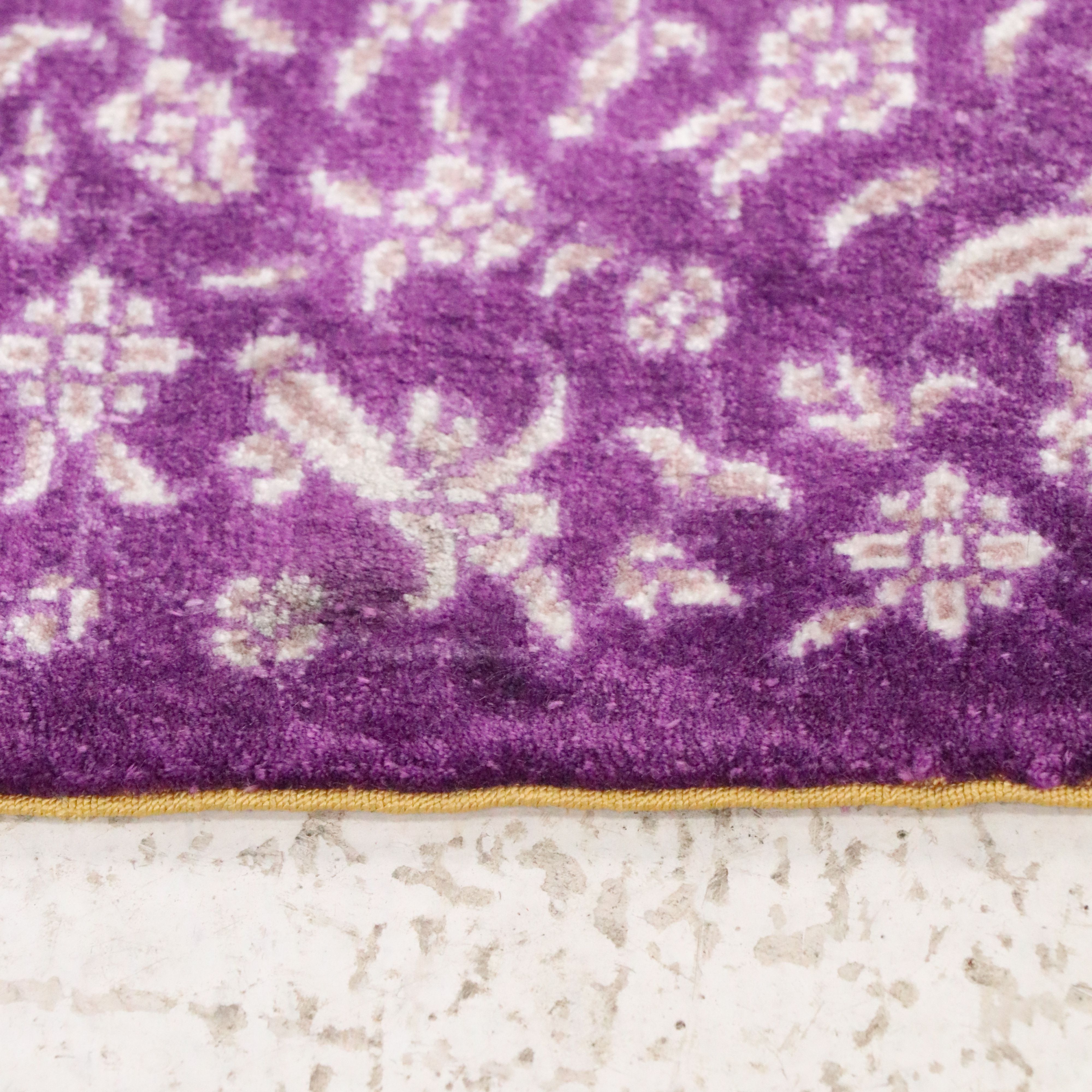 3'1 x 5' Hand-Knotted Signed Persian Qom Silk Area Rug