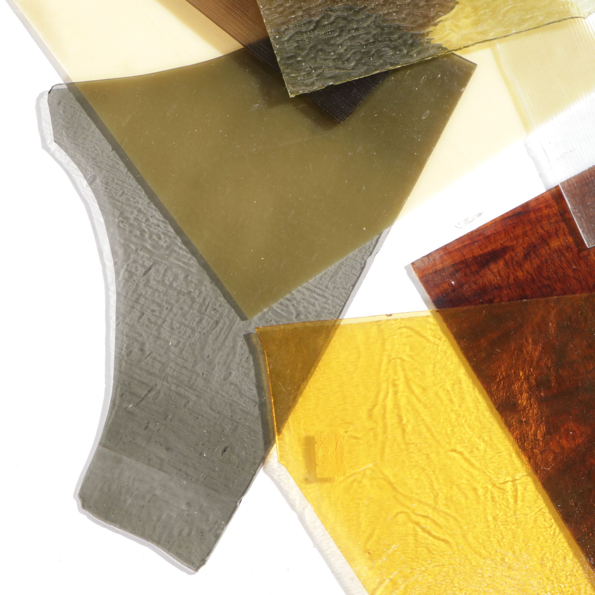 Iridescent, Bubble, Textured & Other Art Glass Sheets