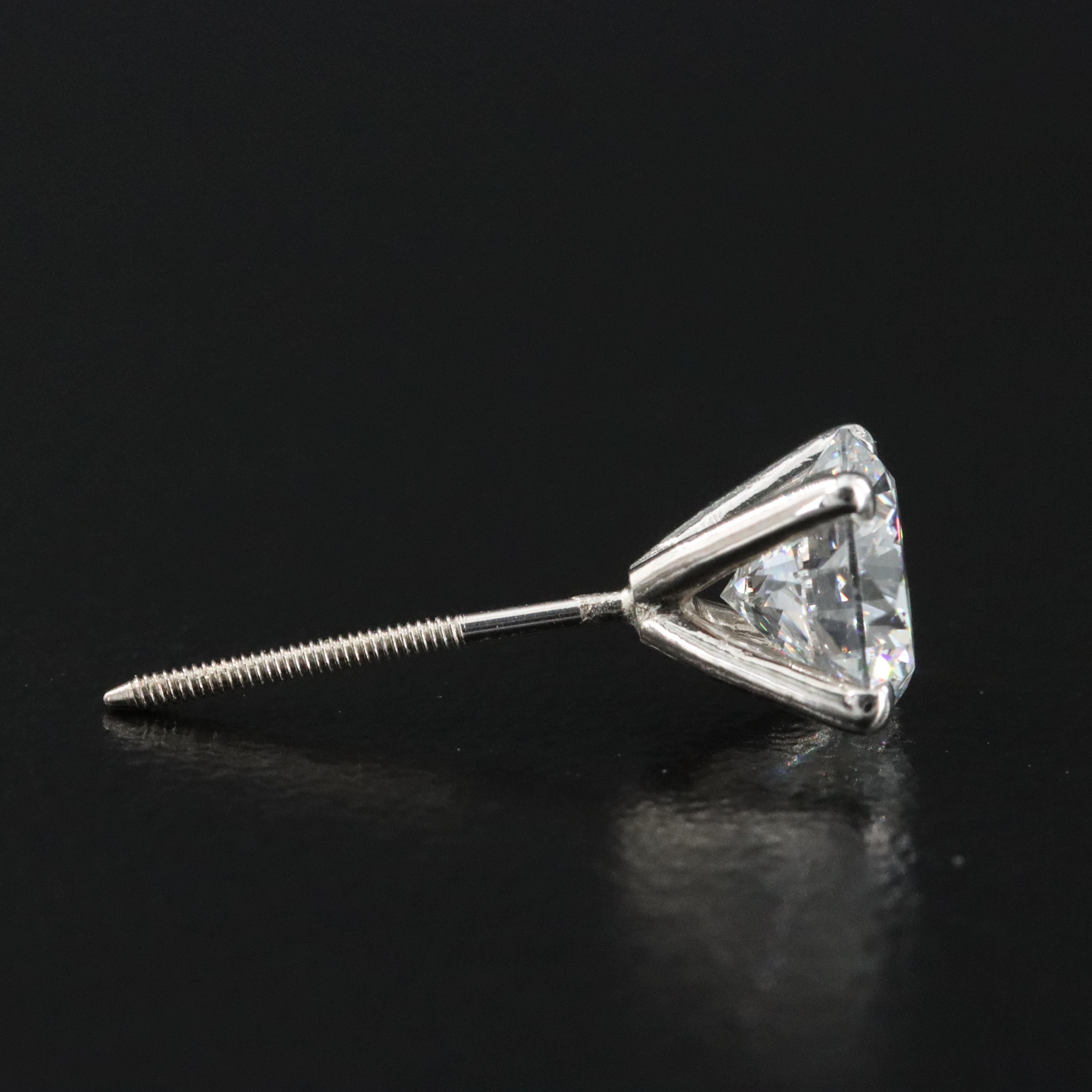 18K 2.00 CTW Lab Grown Diamond Stud Earrings with IGI Report