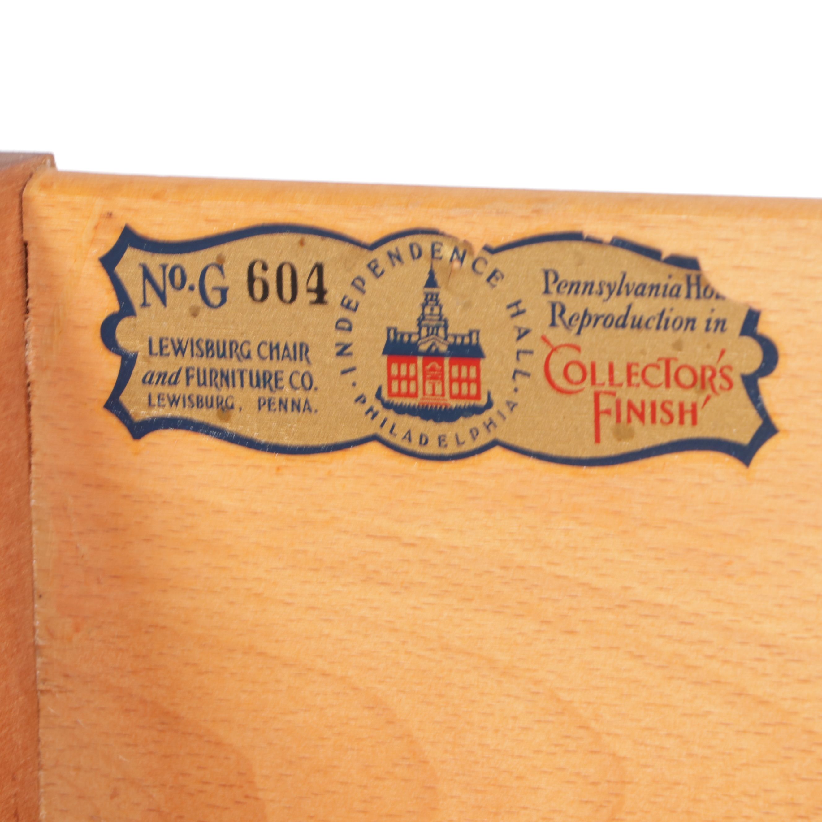 Lewisburg Chair & Furniture Co. Chippendale Style Chest of Drawers