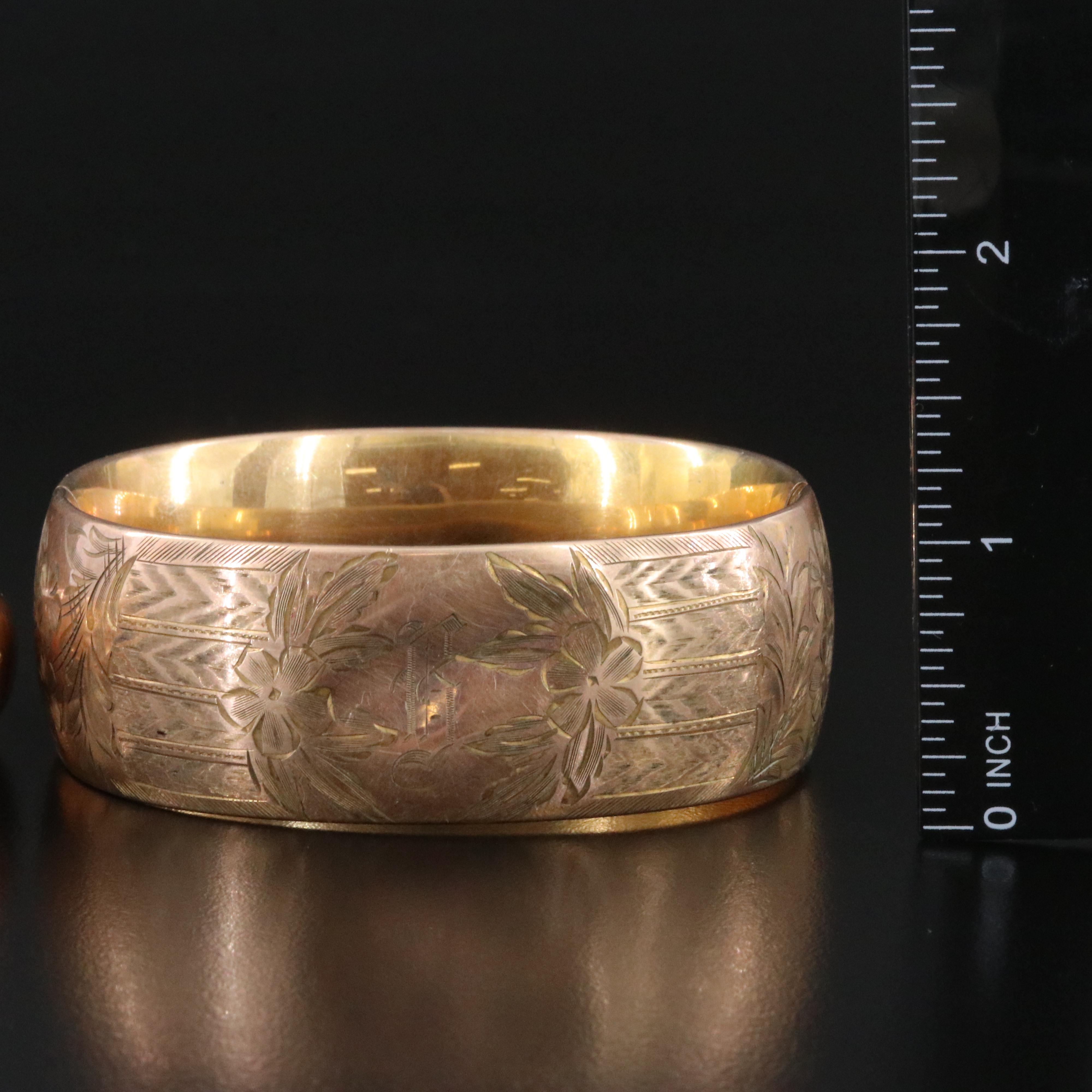 Vintage Empire Mfg. Co. Gold-Filled and Amethyst Glass Bracelets