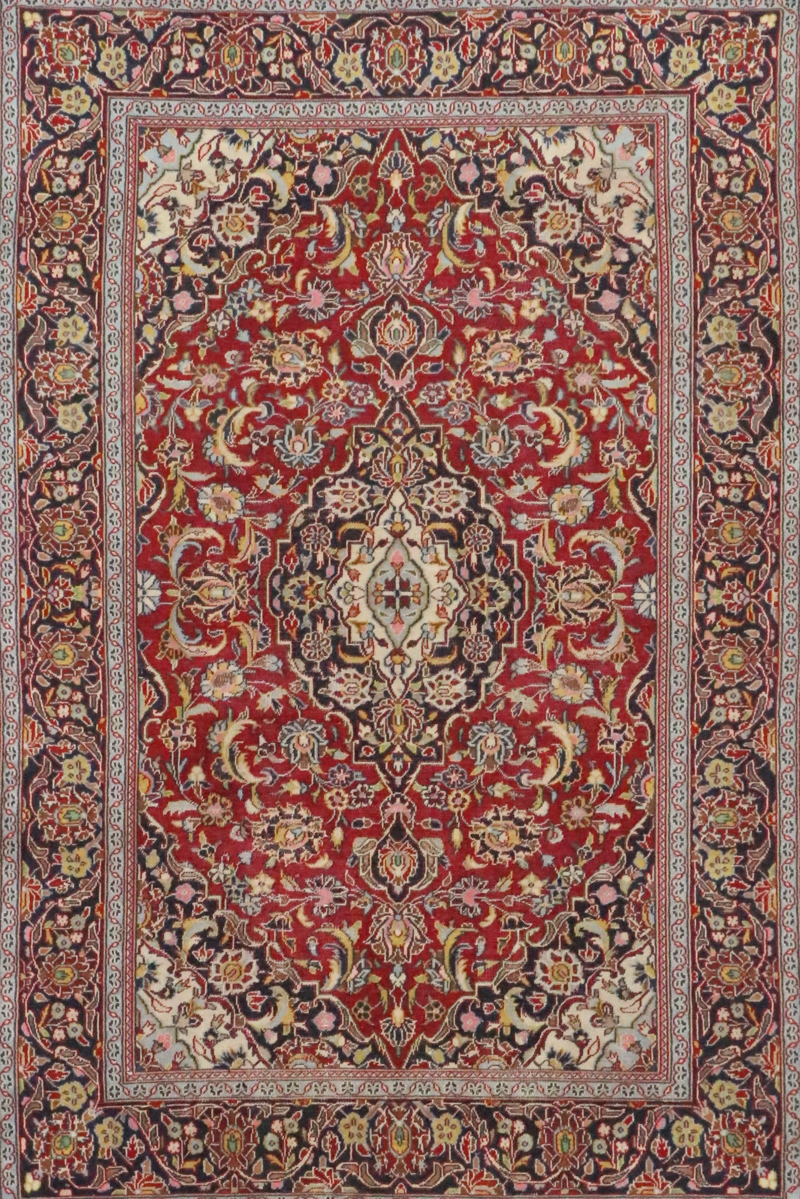 4'6 x 6'7 Hand-Knotted Persian Tabriz Area Rug