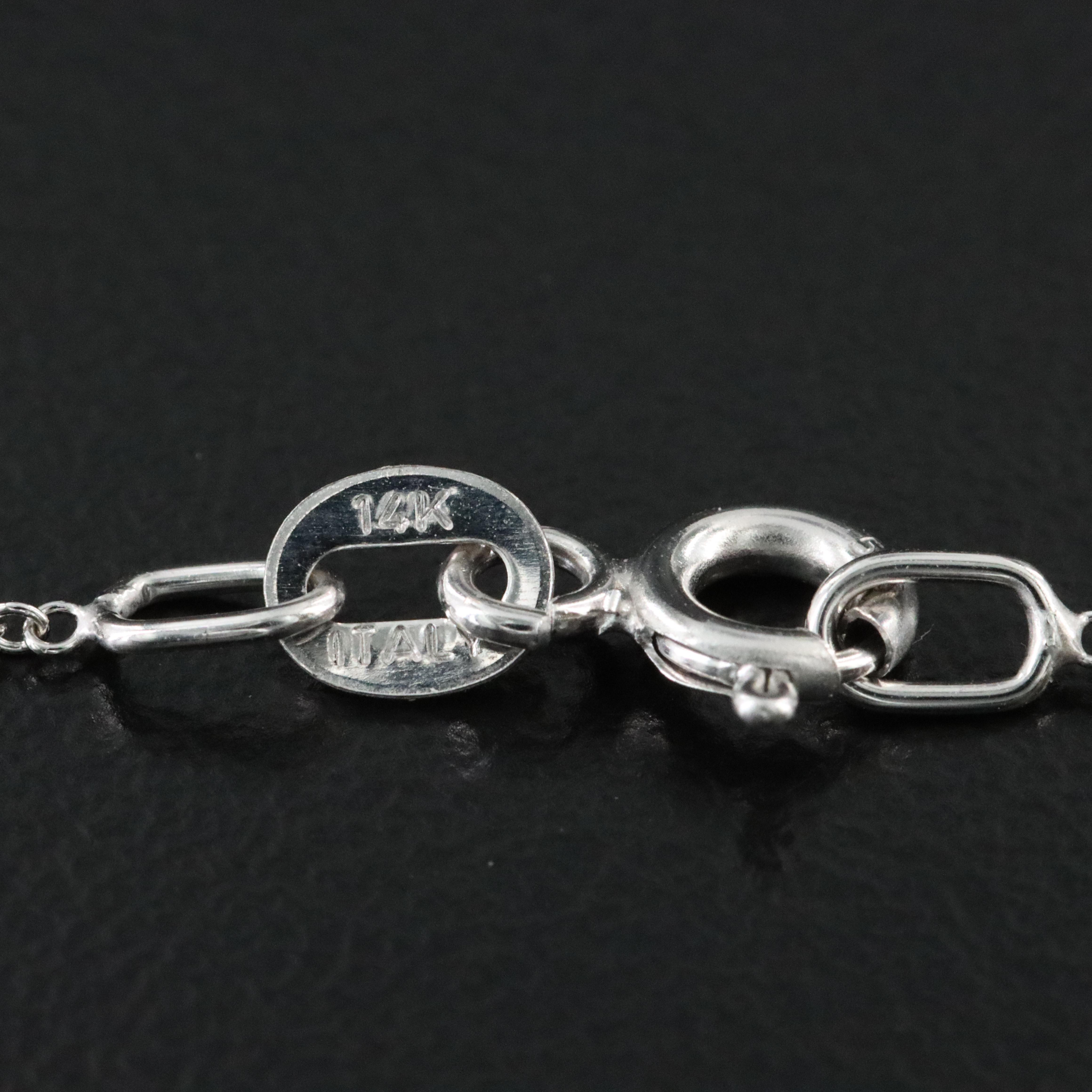 14K 3.05 CT Lab Grown Diamond Pendant Necklace with IGI Report