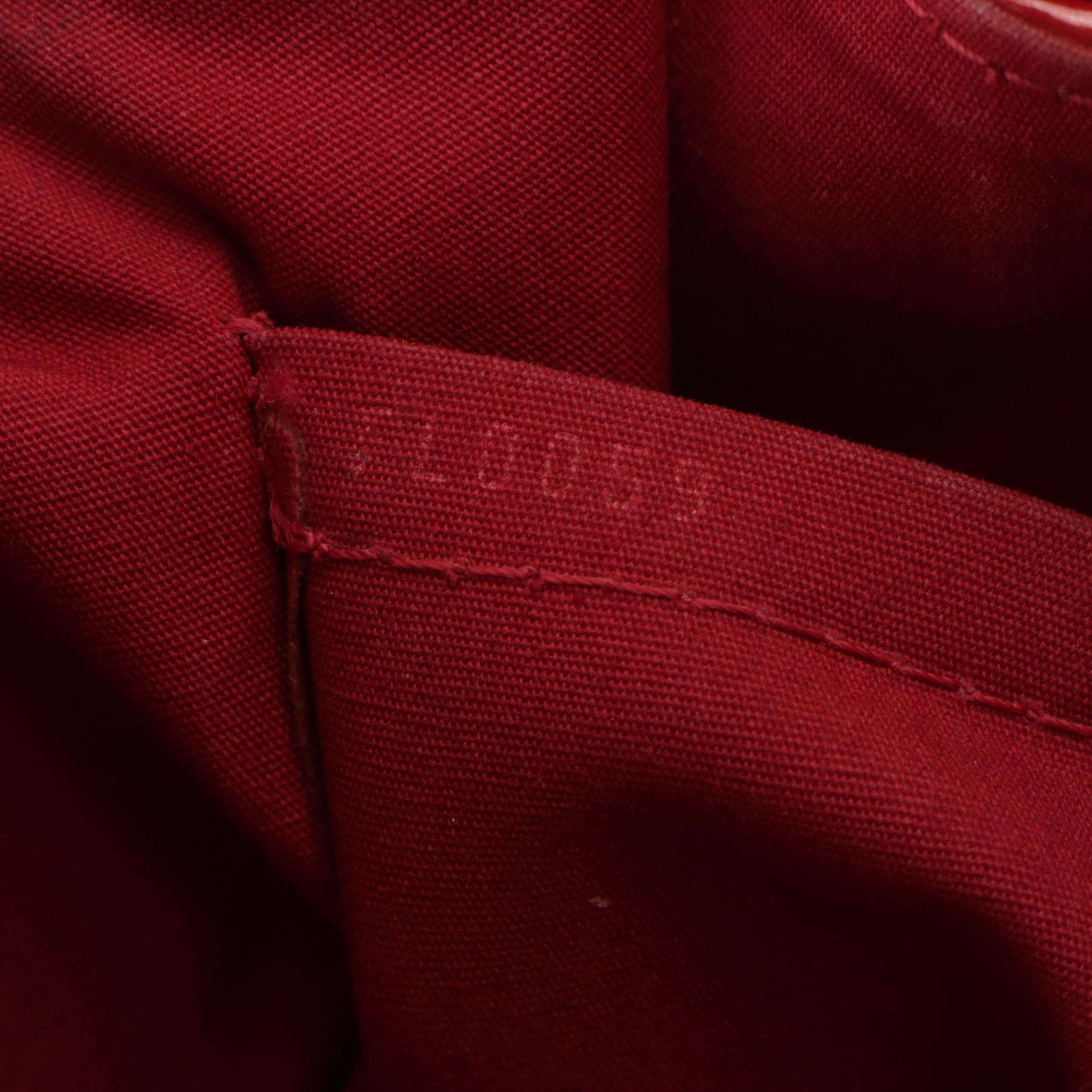 Louis Vuitton Rosewood Avenue Shoulder Bag in Red Monogram Vernis Leather