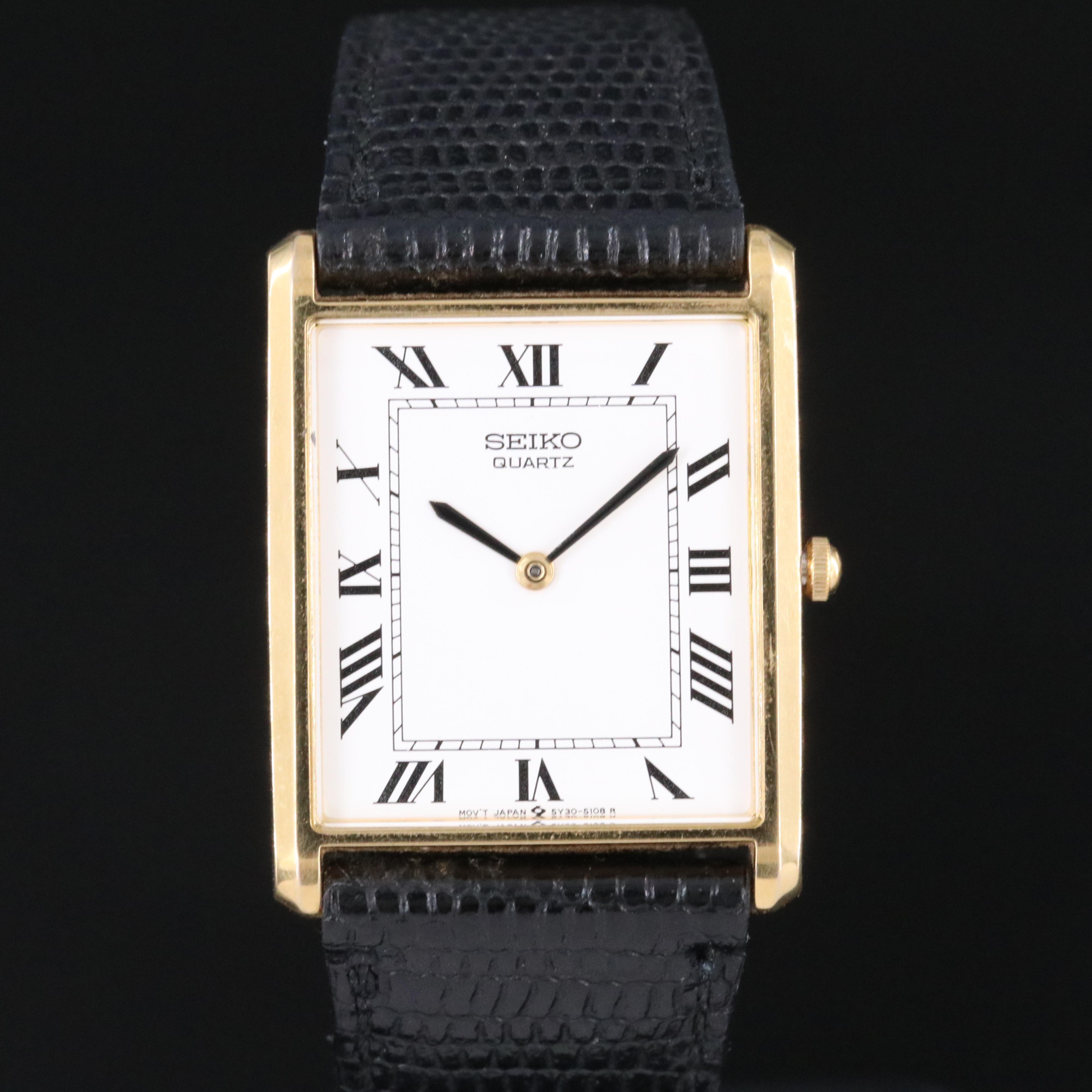 Vintage Seiko 5Y30A Quartz Wristwatch