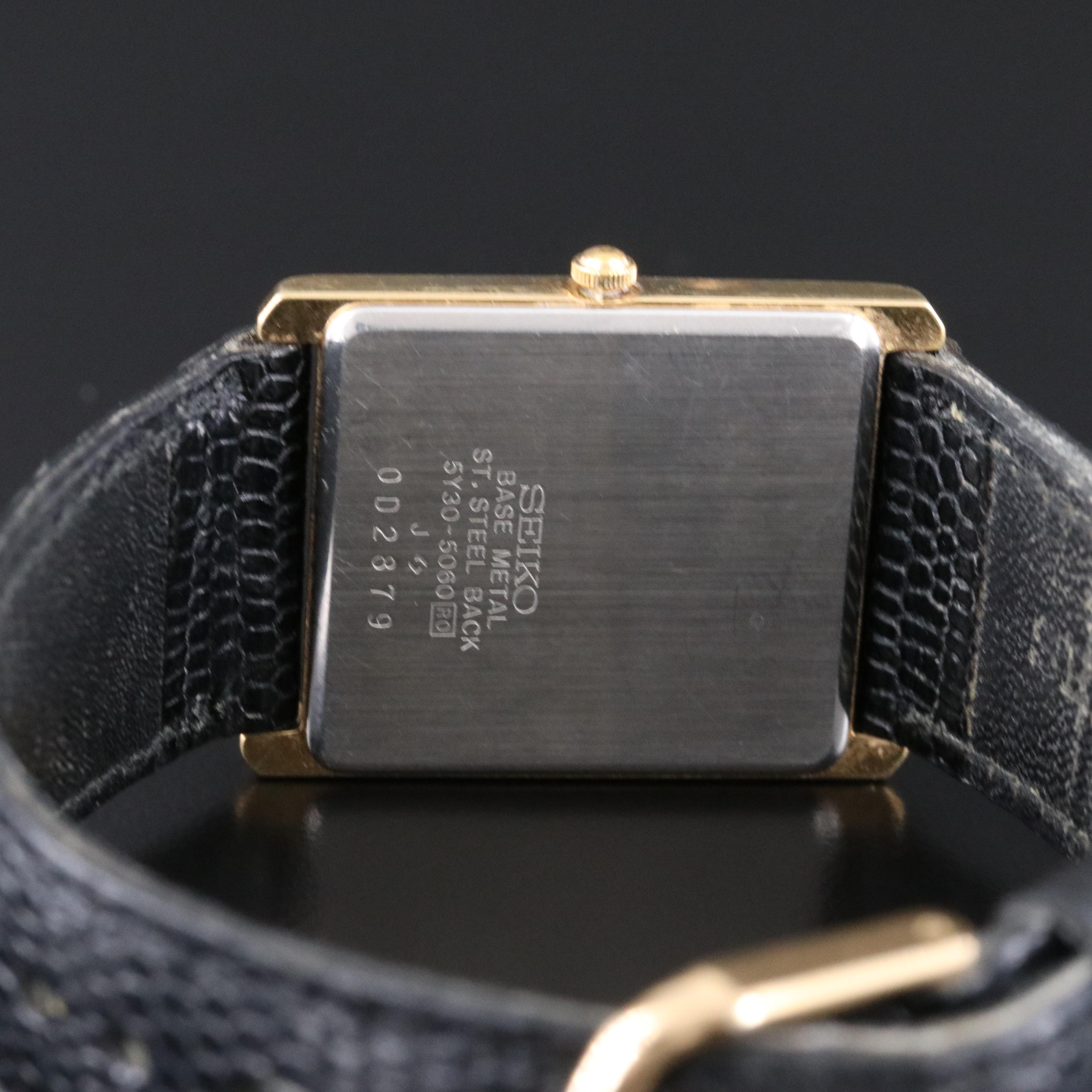 Vintage Seiko 5Y30A Quartz Wristwatch