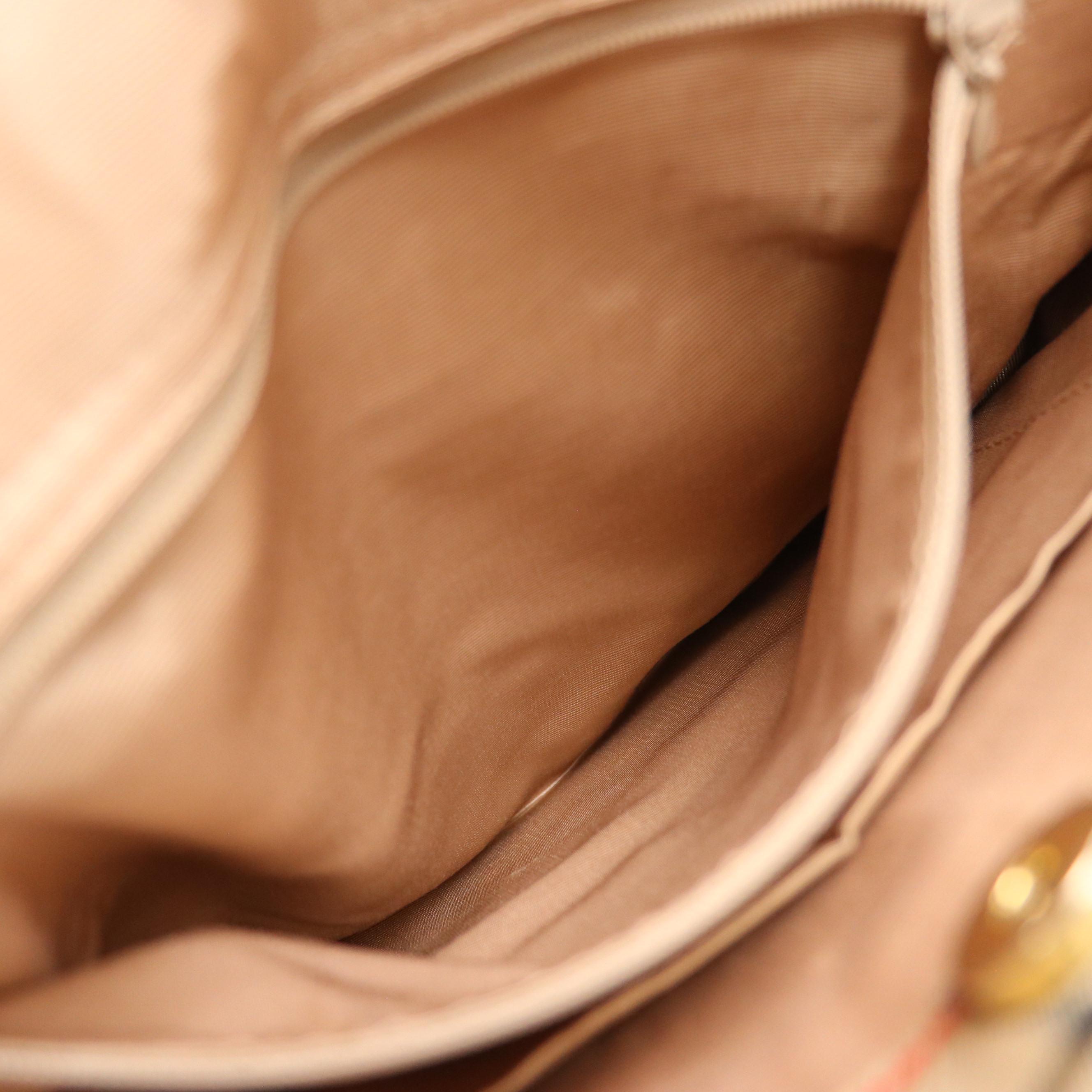 Burberrys Shoulder Tote in Haymarket Check Canvas and Red Saffiano Leather Trim