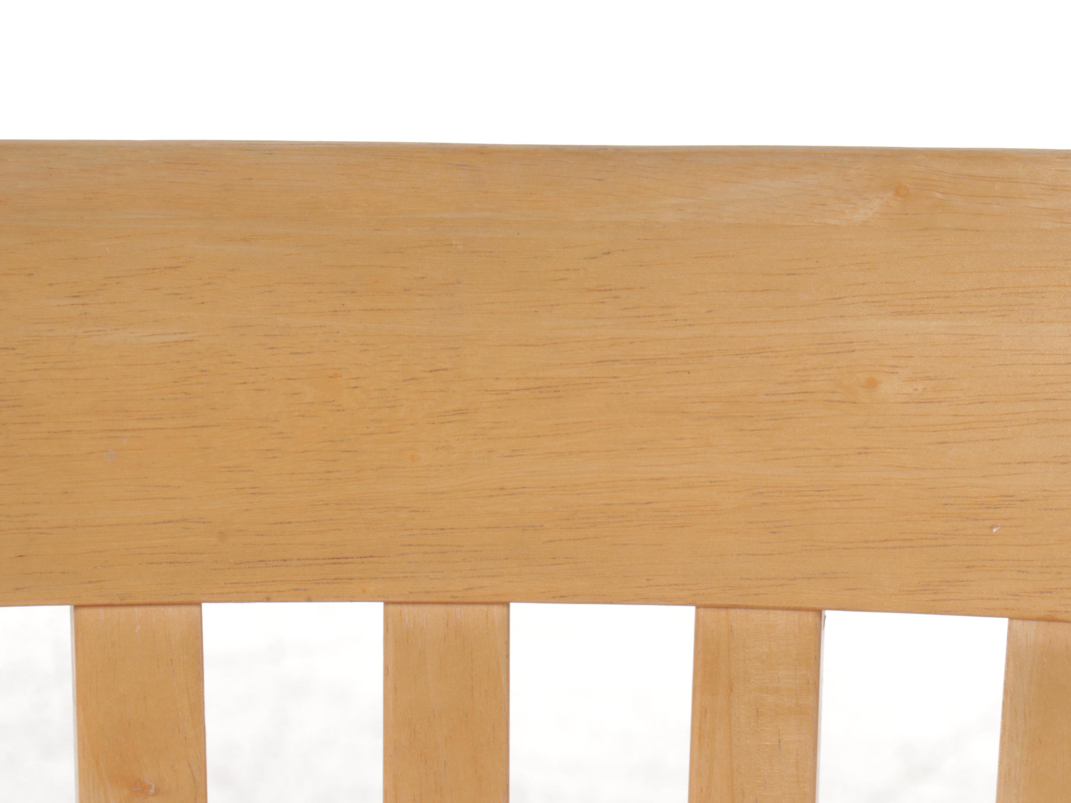 Contemporary Blonde Wood Seven-Piece Dining Set