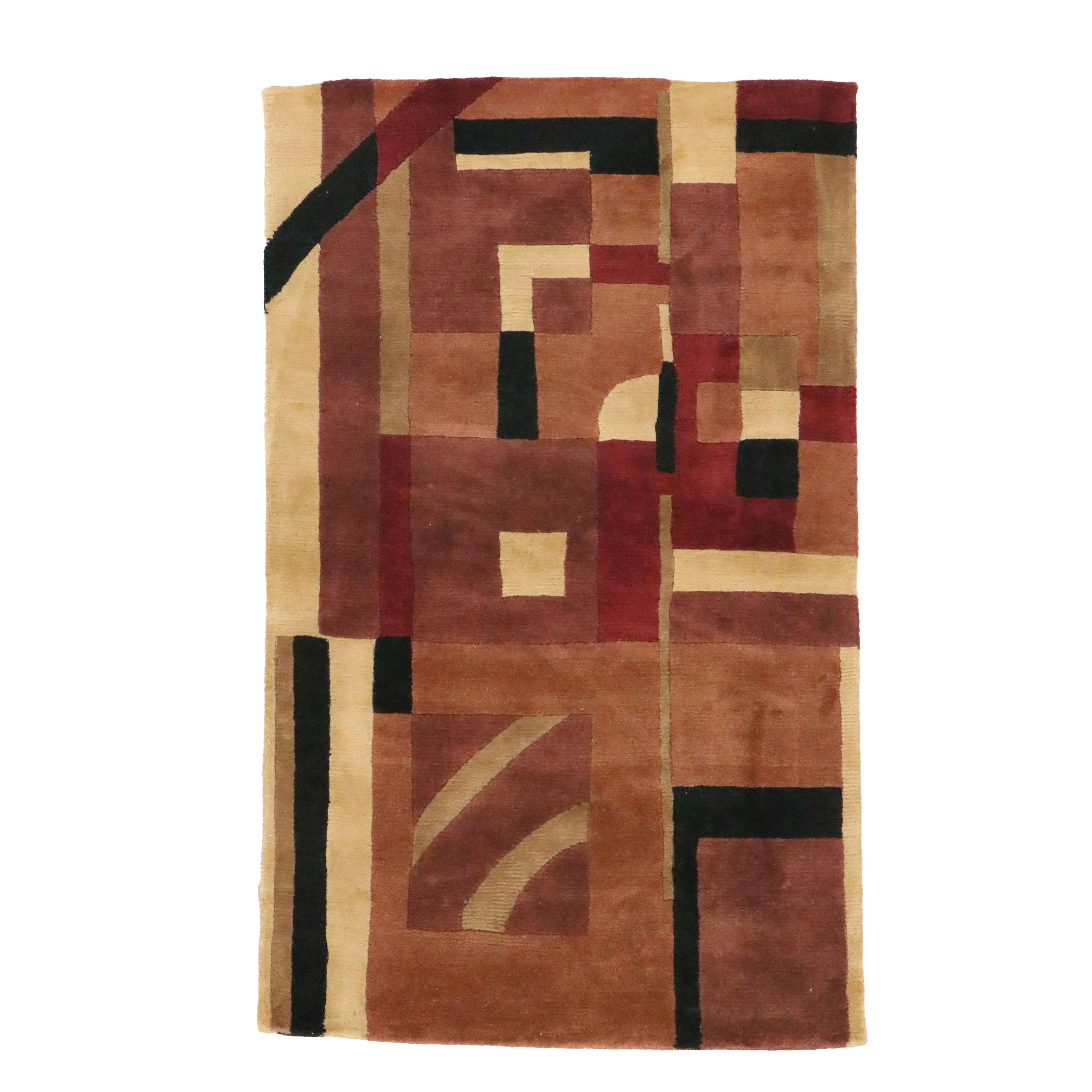 3'5 x 5'6 Hand-Knotted Rizzy Rugs Forest Collection Area Rug