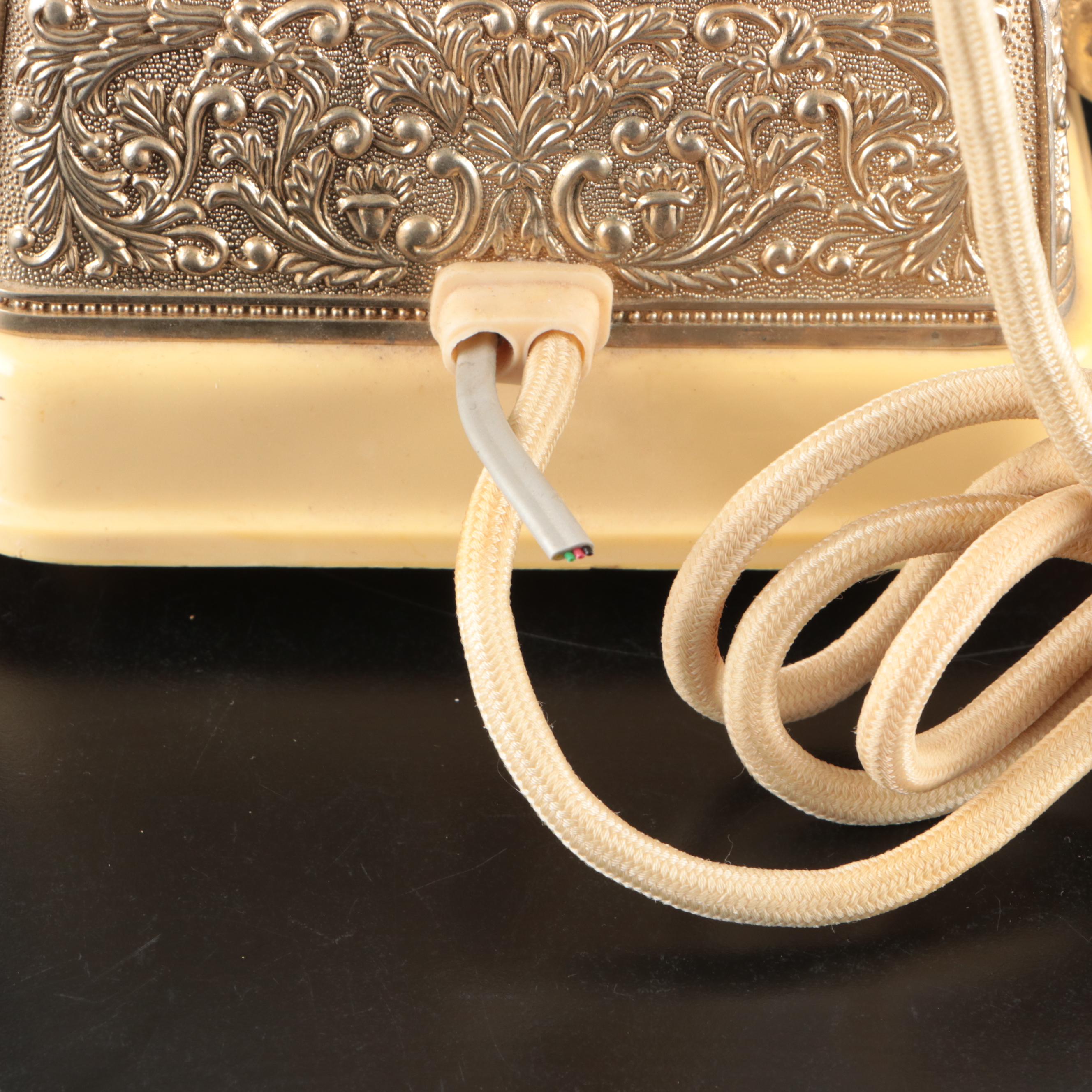 Radio Shack French Continental Rotary Telephone with Other Table Décor