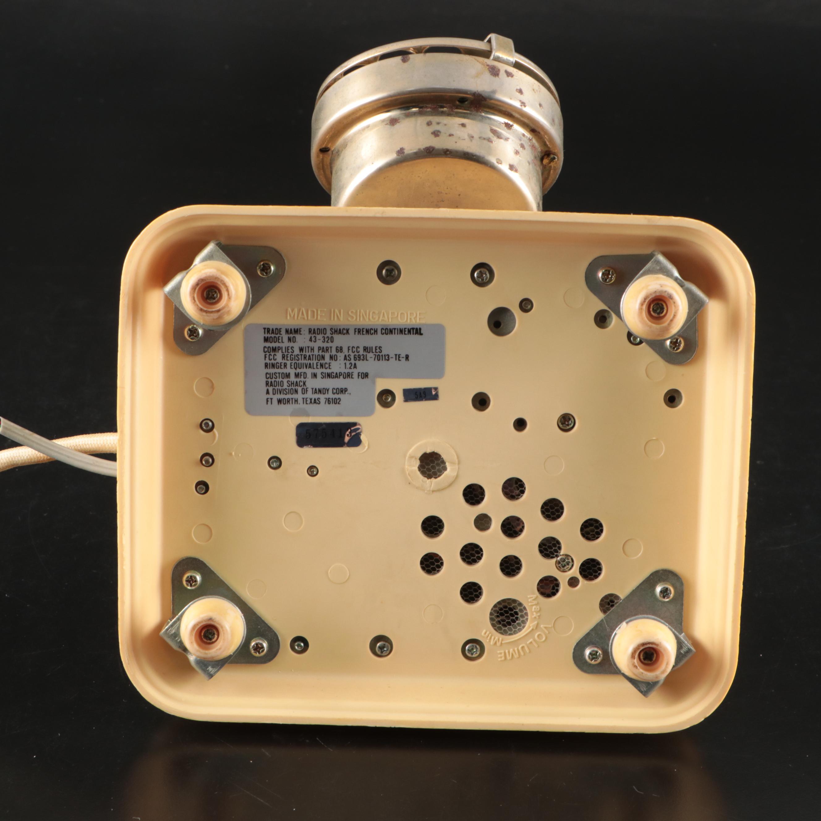 Radio Shack French Continental Rotary Telephone with Other Table Décor