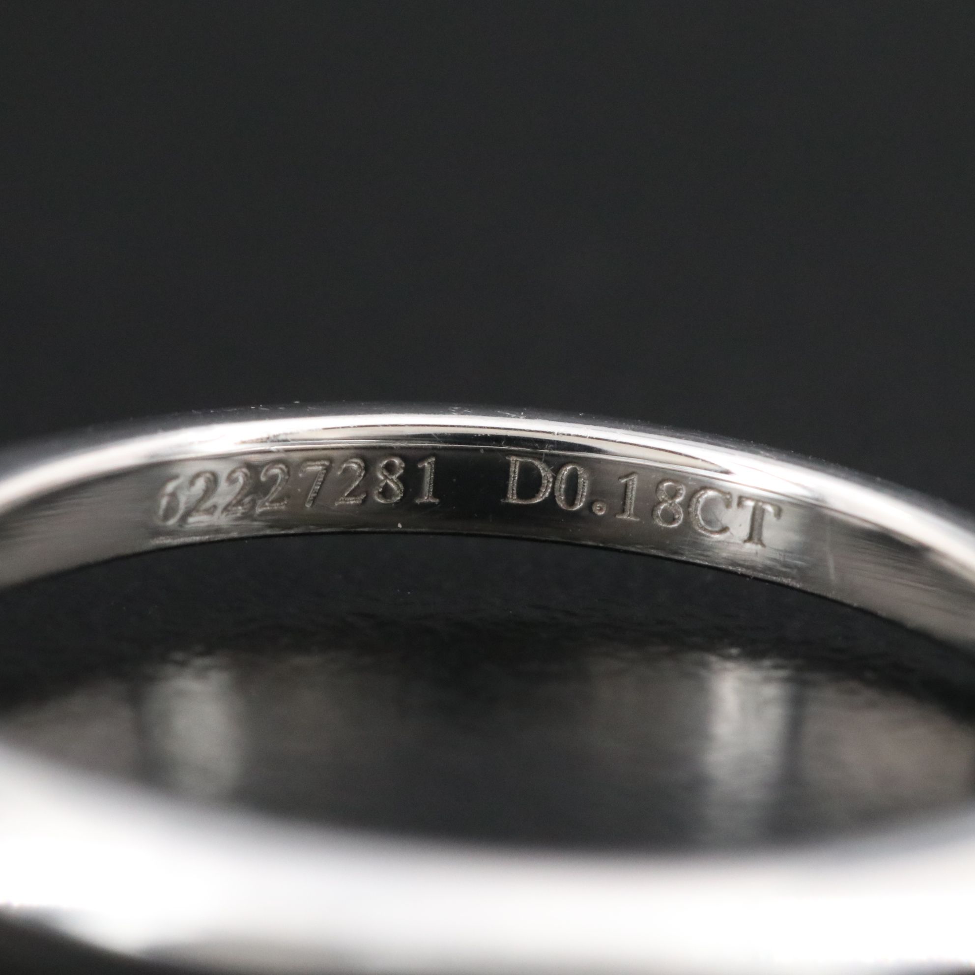 Tiffany & Co. Platinum Knife Edge Diamond Solitaire Ring