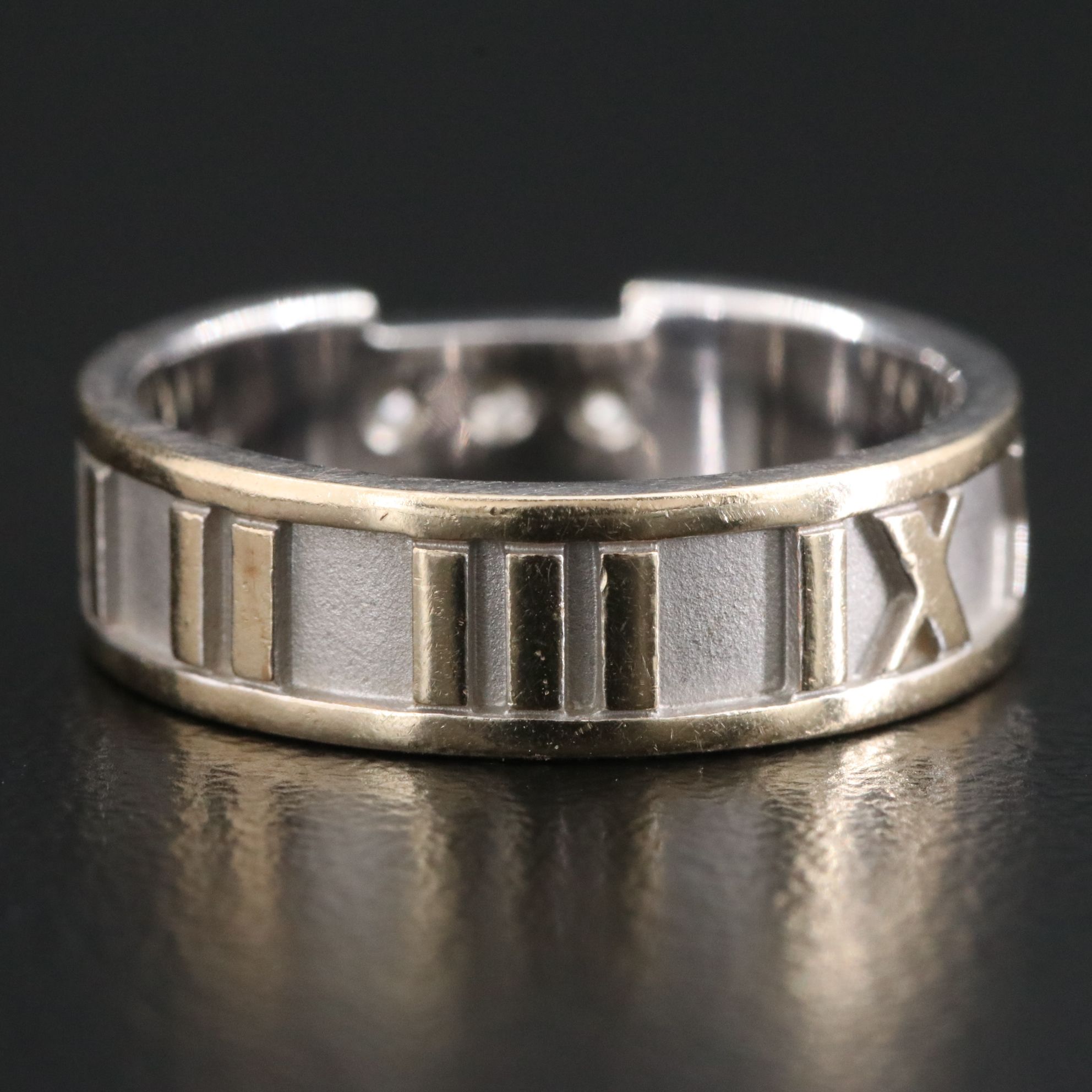 Tiffany & Co. Atlas 18K Three Diamond Ring