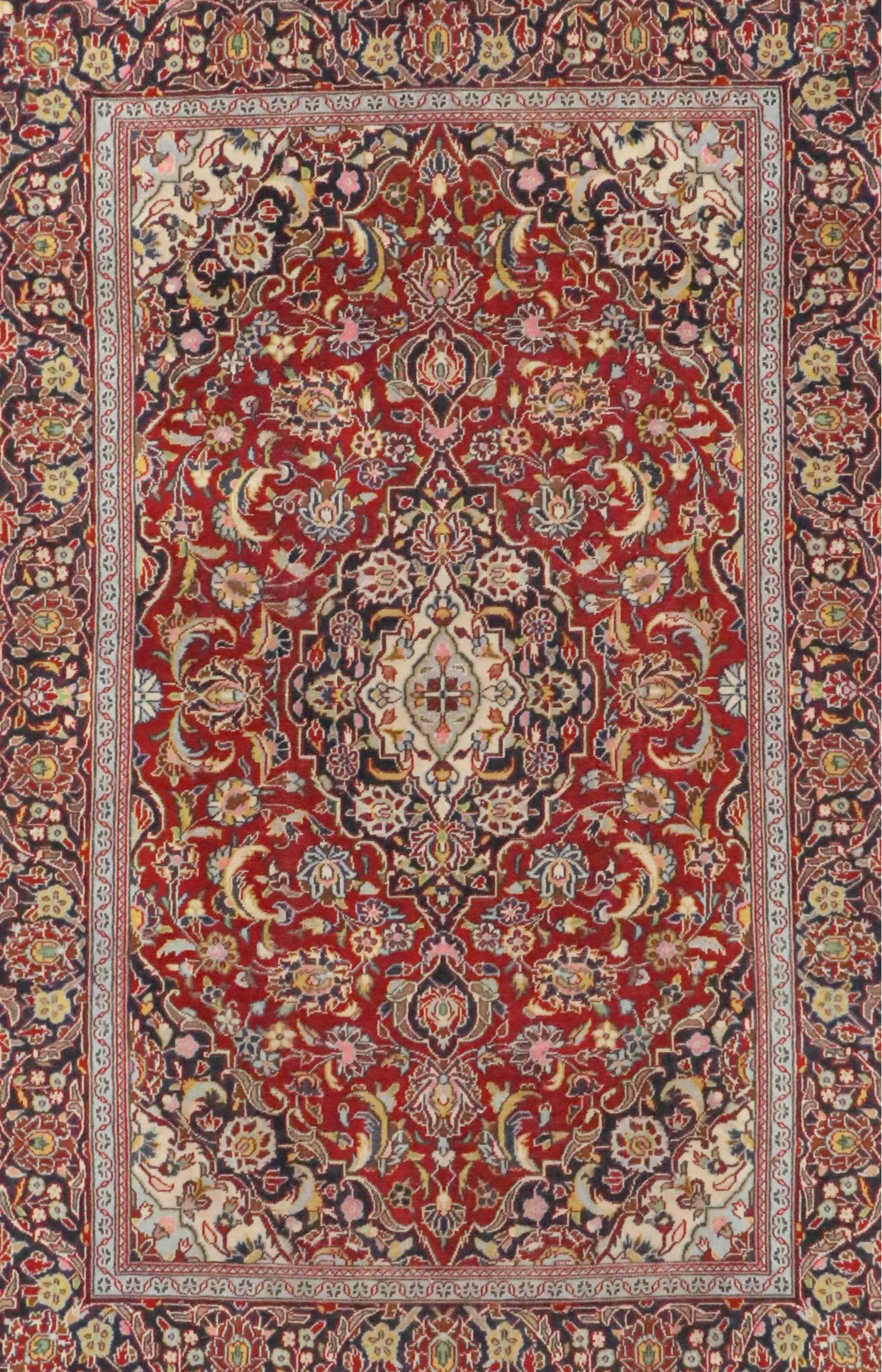 4'6 x 6'7 Hand-Knotted Persian Tabriz Area Rug