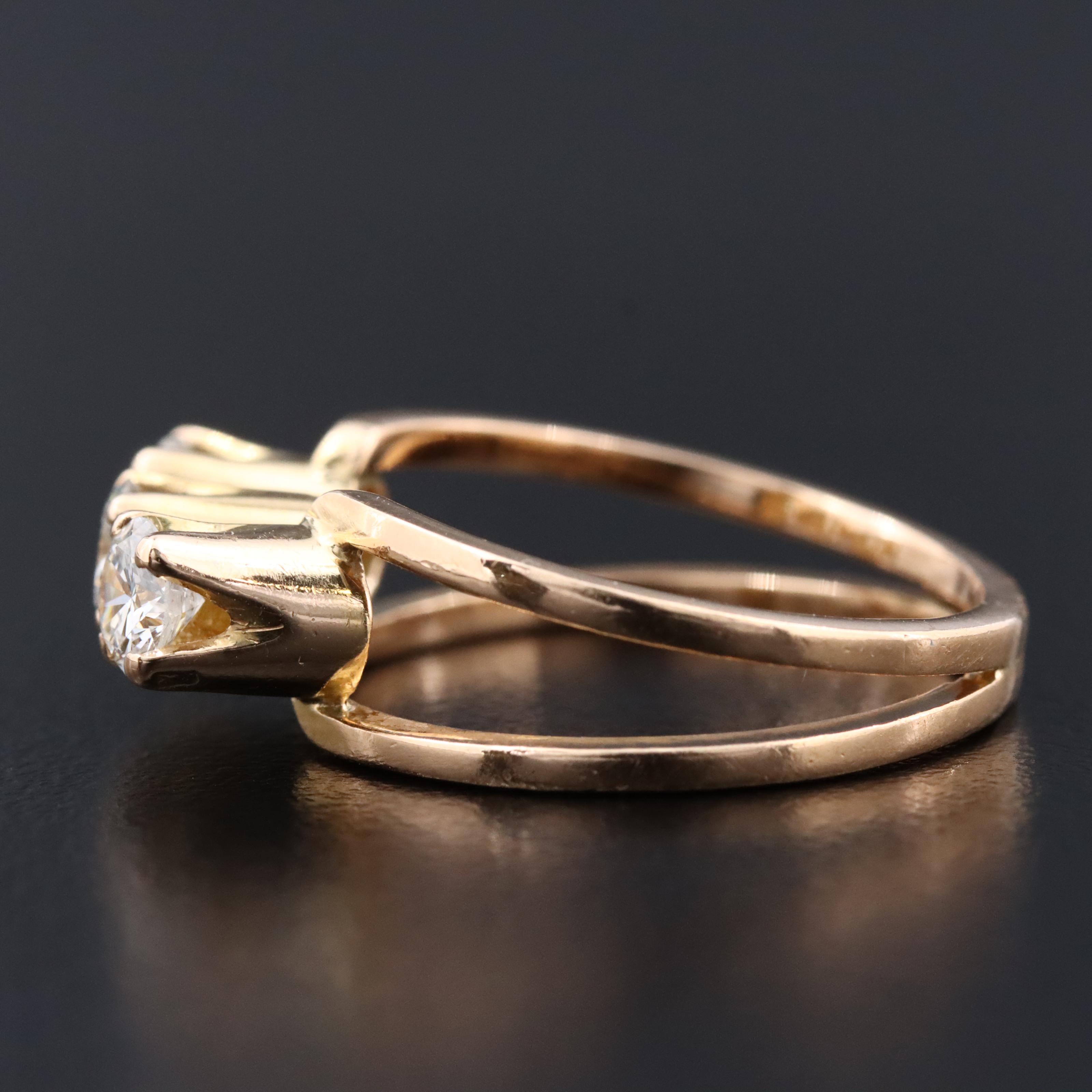 18K 0.70 CTW Diamond Ring