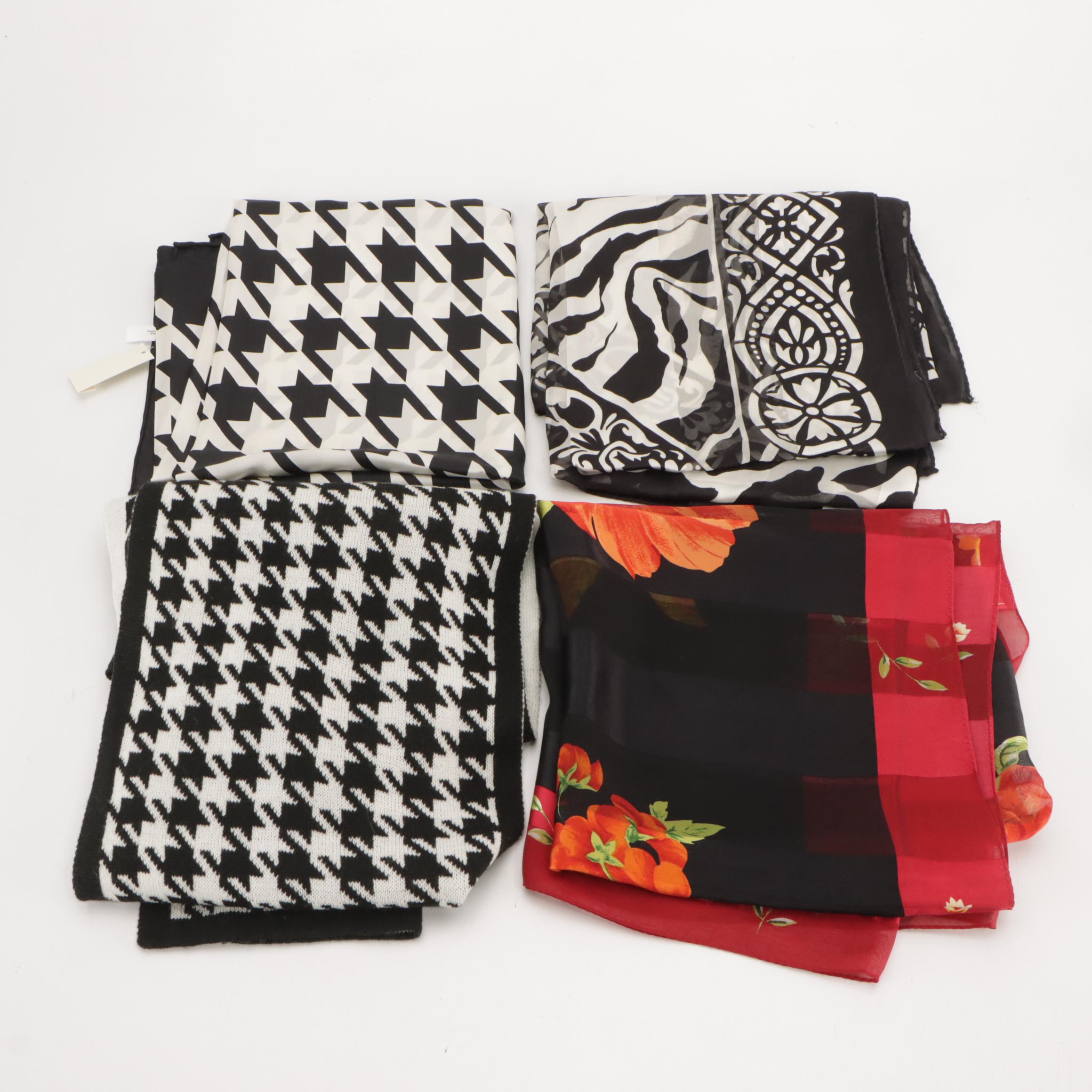 Nordstrom Houndstooth Knit Scarf with Talbots and More Scarves and Shawls