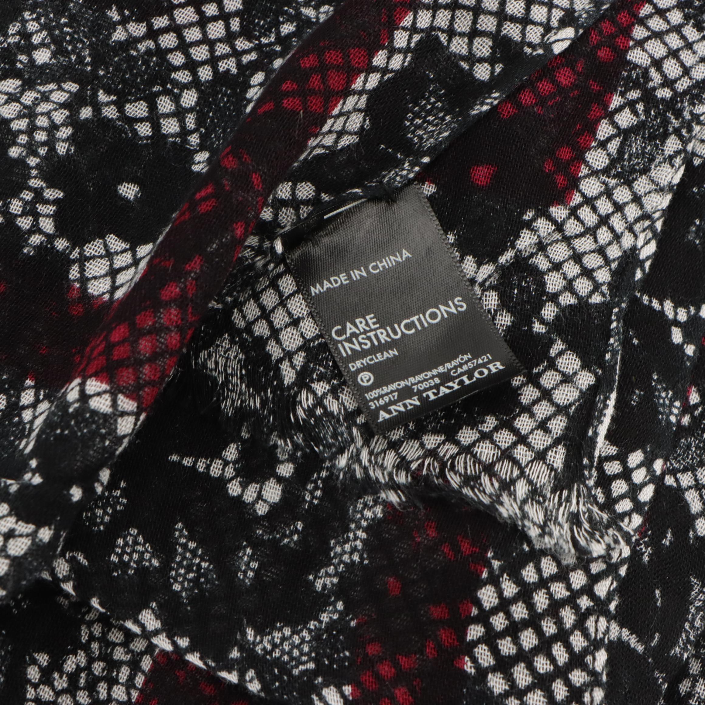 Nordstrom Houndstooth Knit Scarf with Talbots and More Scarves and Shawls