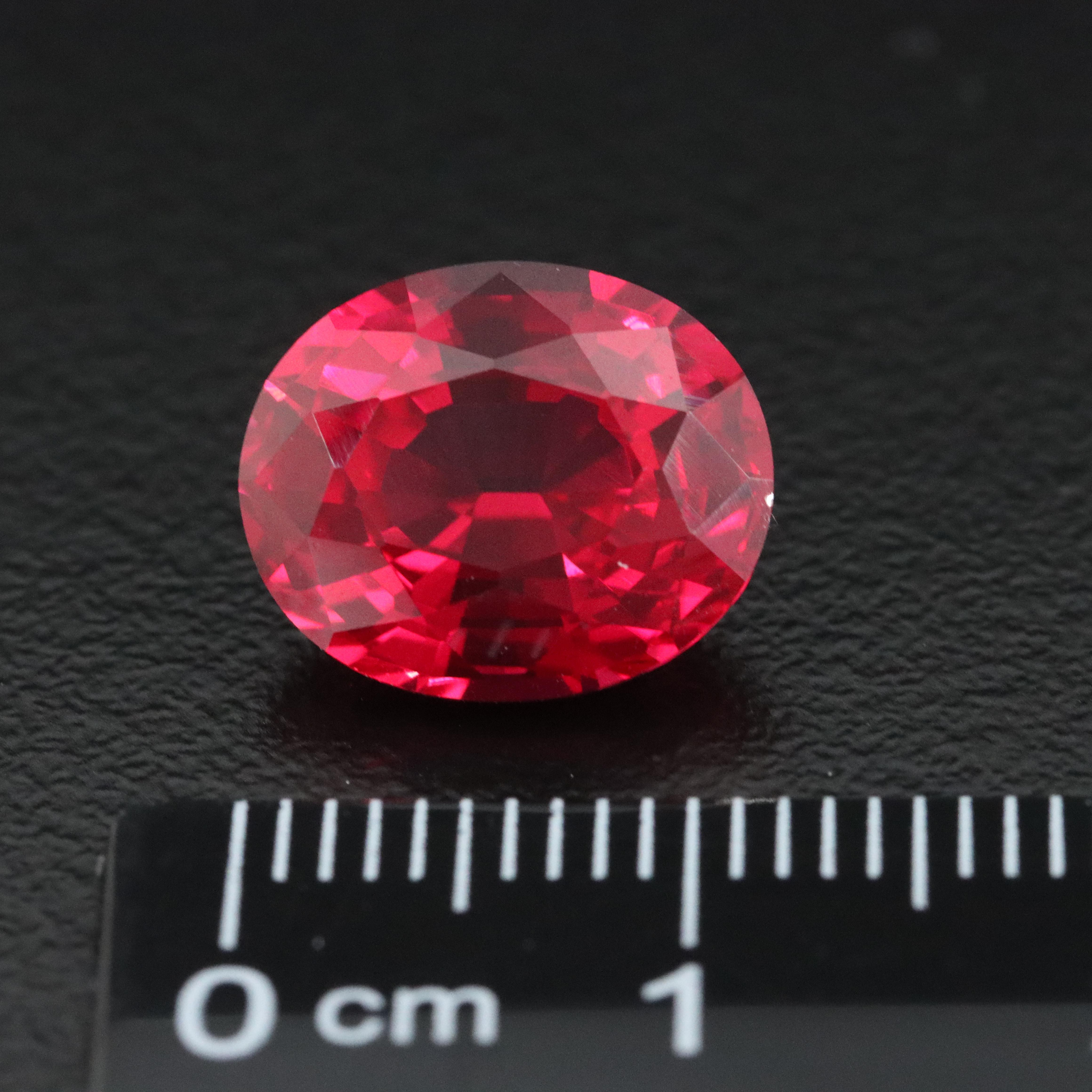 Loose 6.94 CT Lab Grown Ruby