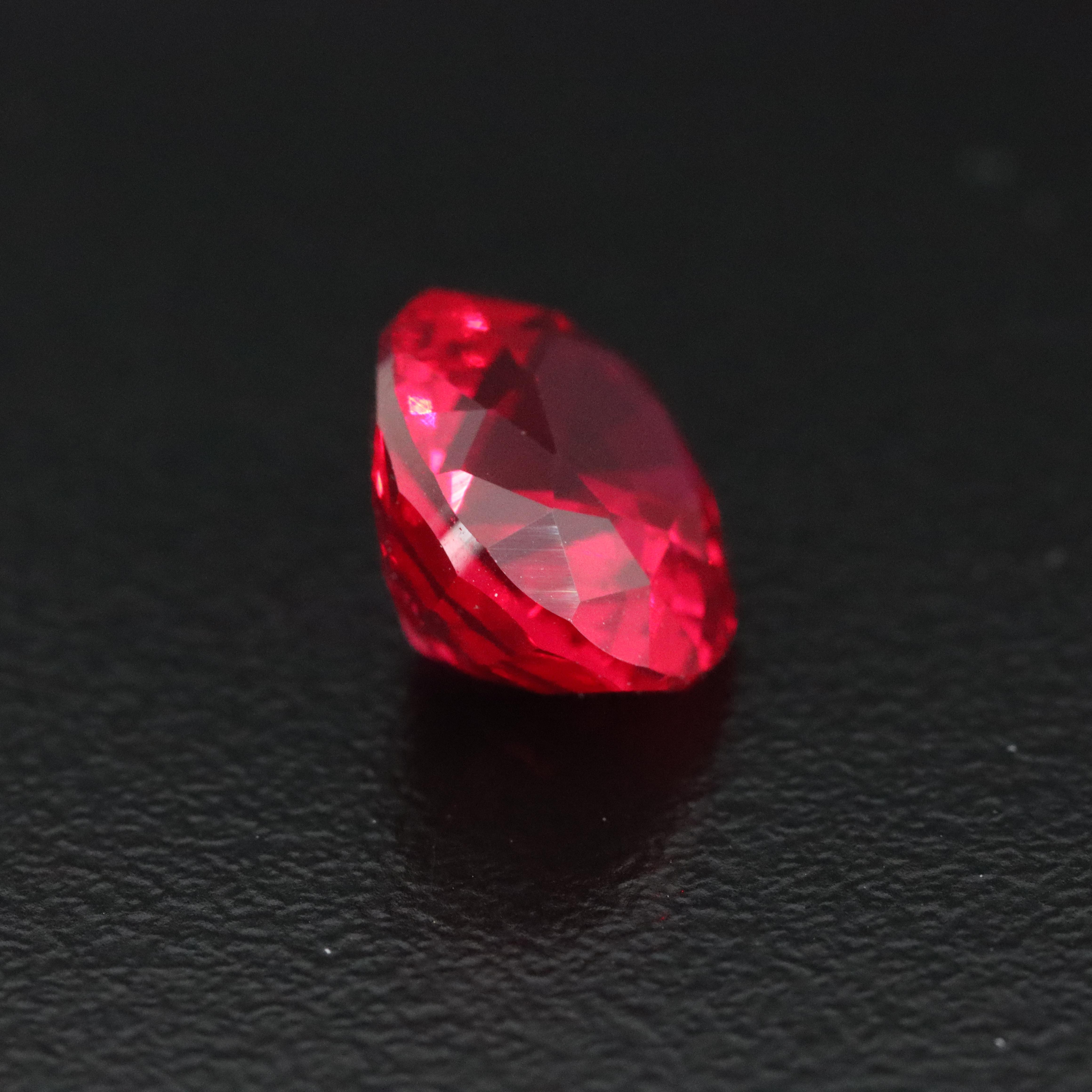 Loose 6.94 CT Lab Grown Ruby